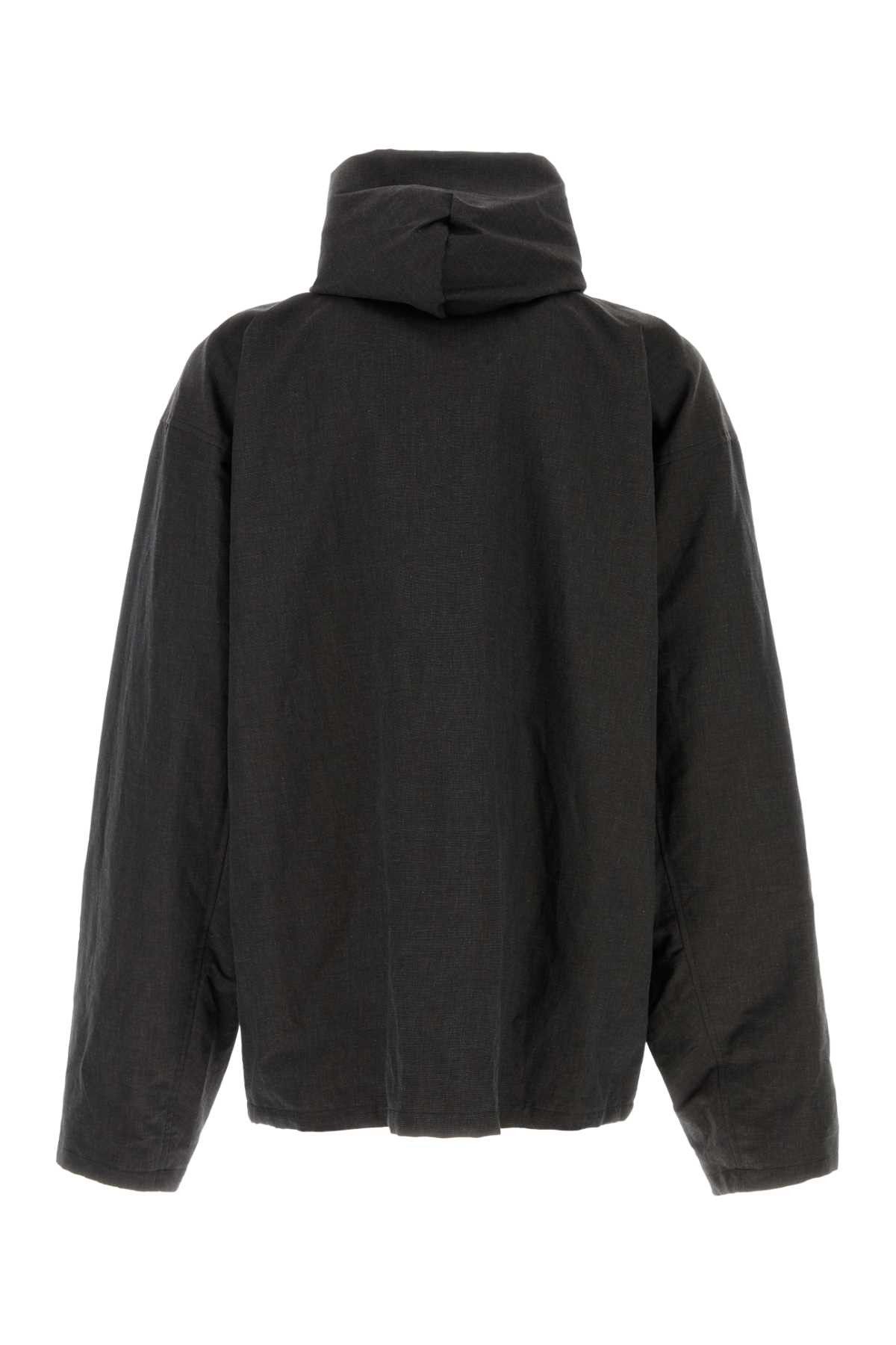 Balenciaga Slate Linen Blend Jacket Size US L / EU 52-54 / 3 - 2 Thumbnail