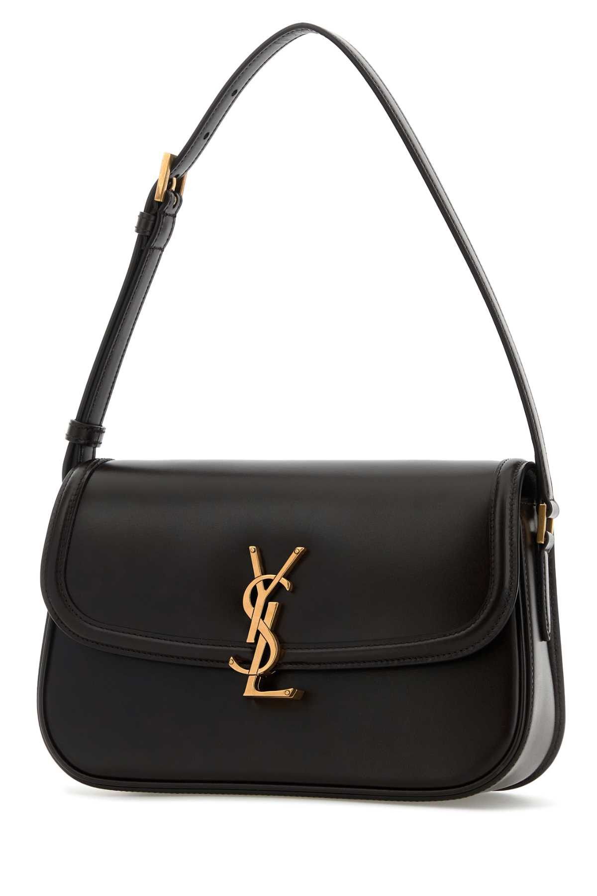 Saint Laurent Paris Dark Brown Leather Solferino Shoulder Bag Size ONE SIZE - 2 Thumbnail
