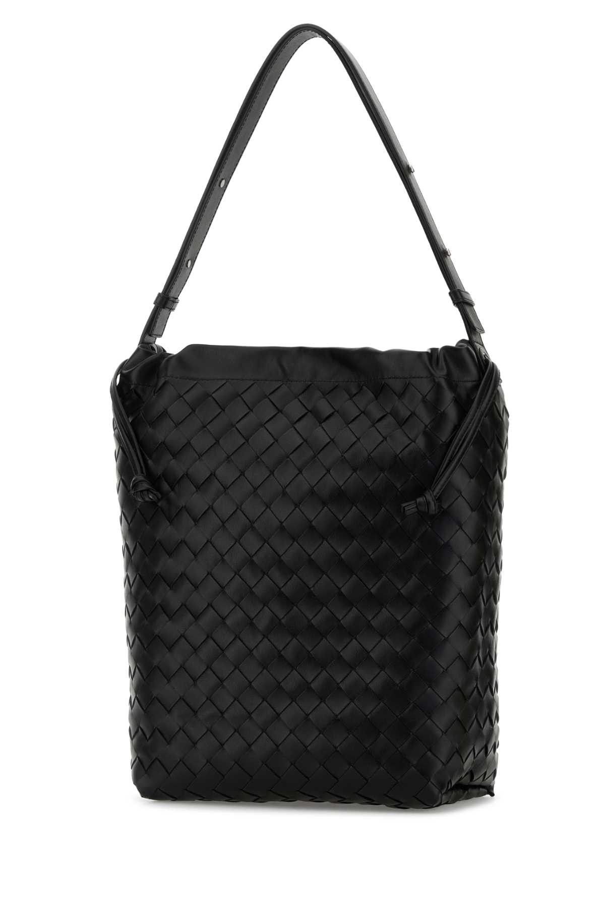 Bottega Veneta Black Leather Shopping Bag Size ONE SIZE - 2 Thumbnail