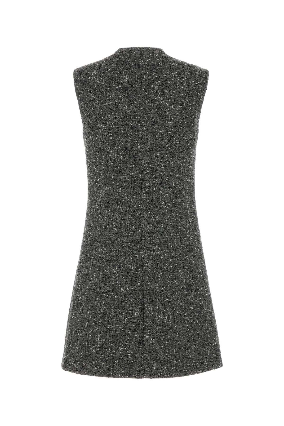 Gucci Melange Grey Wool Blend Mini Dress Size S / US 4 / IT 40 - 2 Thumbnail