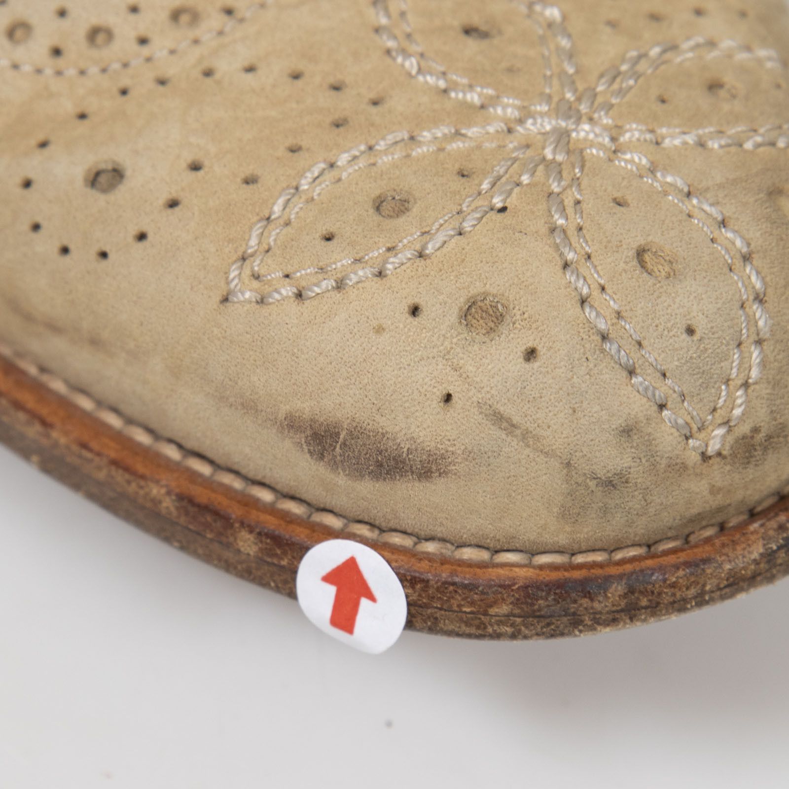 Louis Vuitton Beige Suede Leather Brogues Size US 7 / IT 37 - 11 Thumbnail