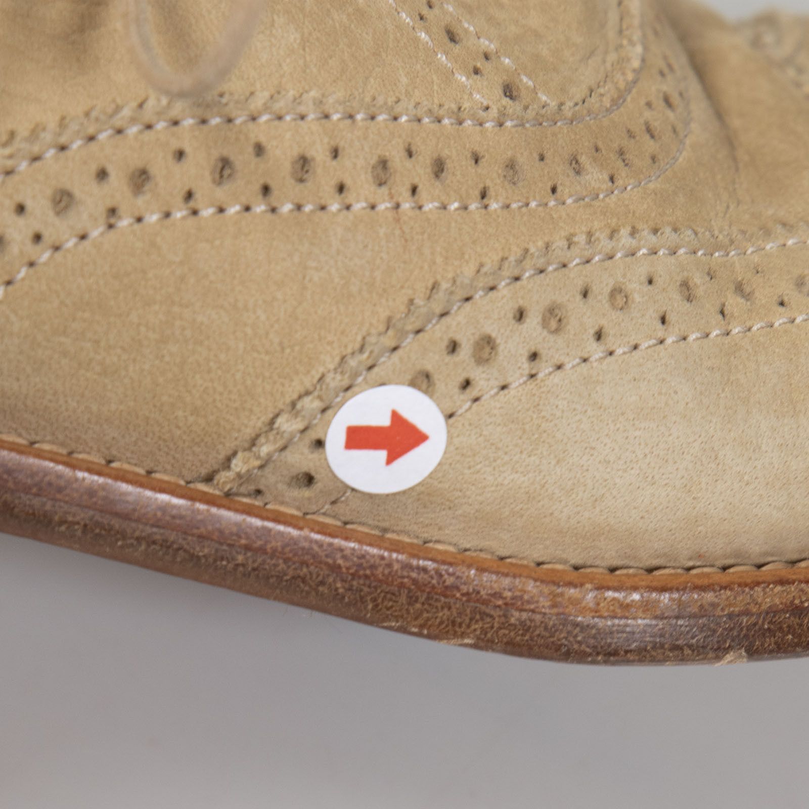 Louis Vuitton Beige Suede Leather Brogues Size US 7 / IT 37 - 13 Thumbnail