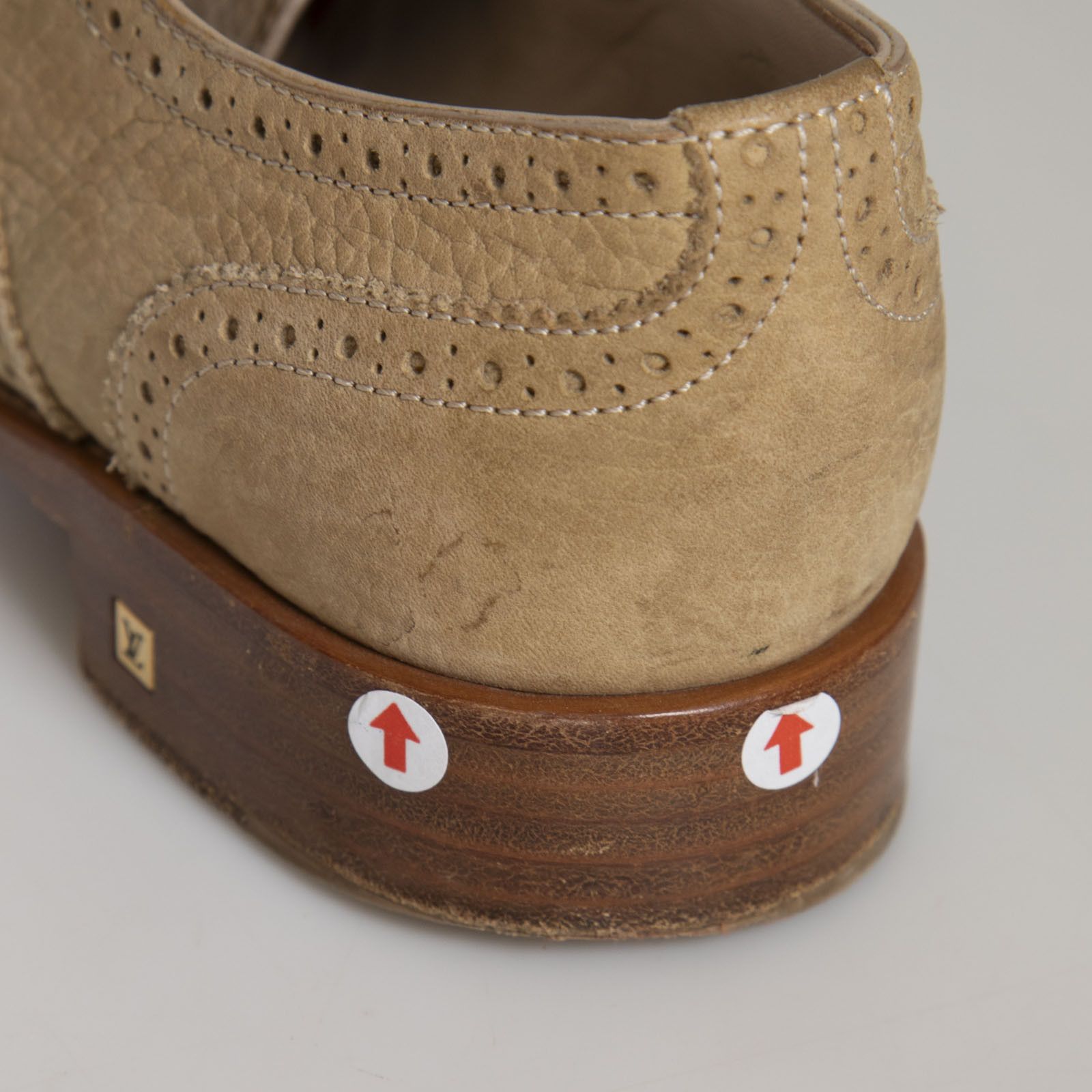 Louis Vuitton Beige Suede Leather Brogues Size US 7 / IT 37 - 7 Thumbnail