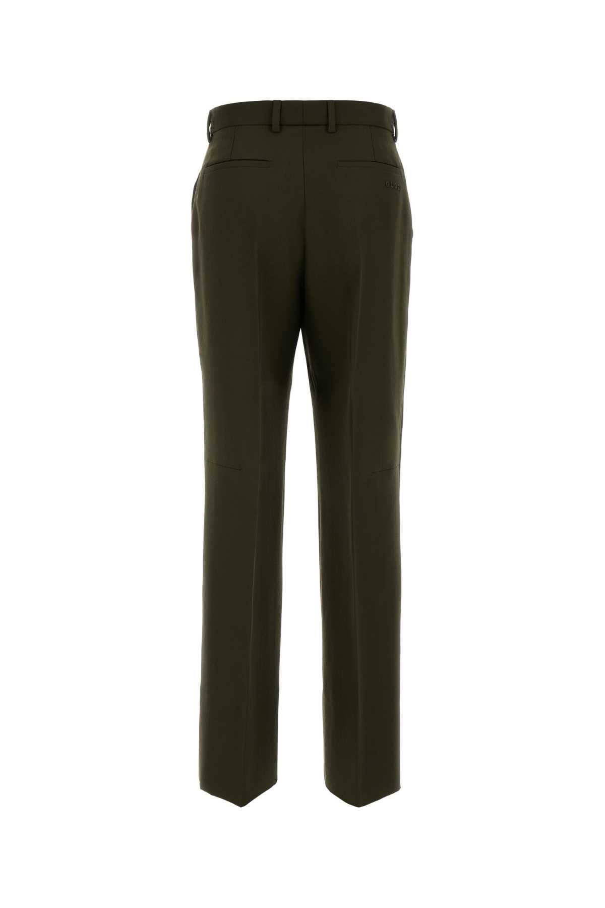 Gucci Olive Green Wool Blend Pant Size 26" / US 2 / IT 38 - 2 Thumbnail