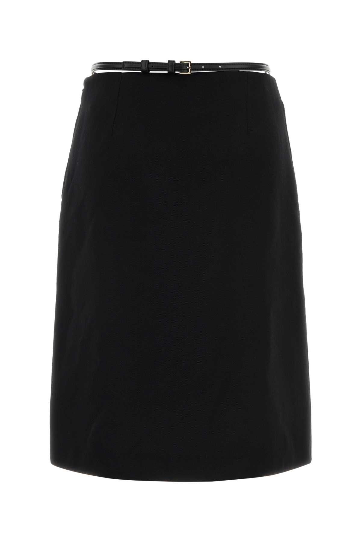 Gucci Black Wool Skirt Size 28" / US 6 / IT 42 - 2 Thumbnail
