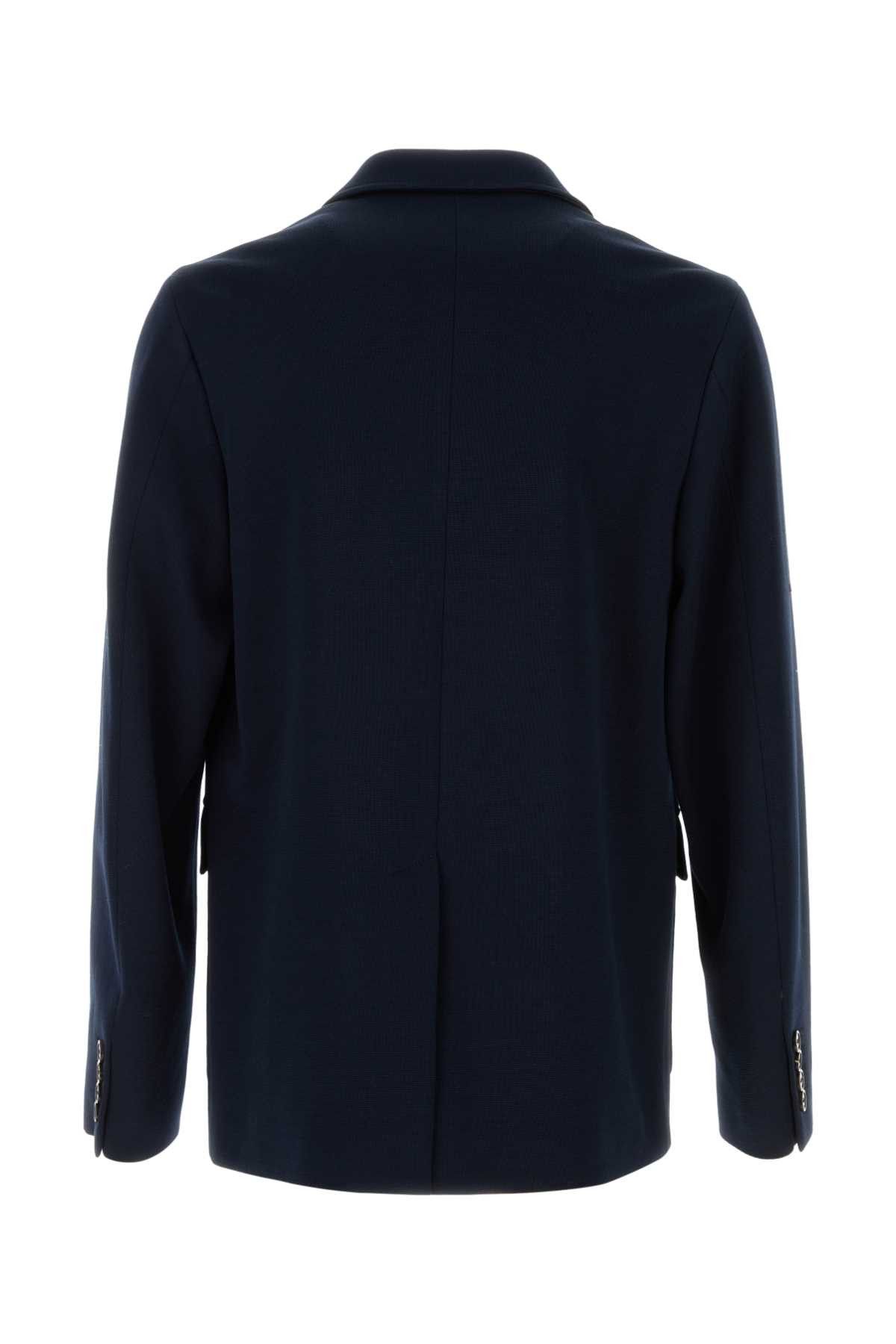 Gucci Dark Blue Jersey Blazer Size US L / EU 52-54 / 3 - 2 Thumbnail