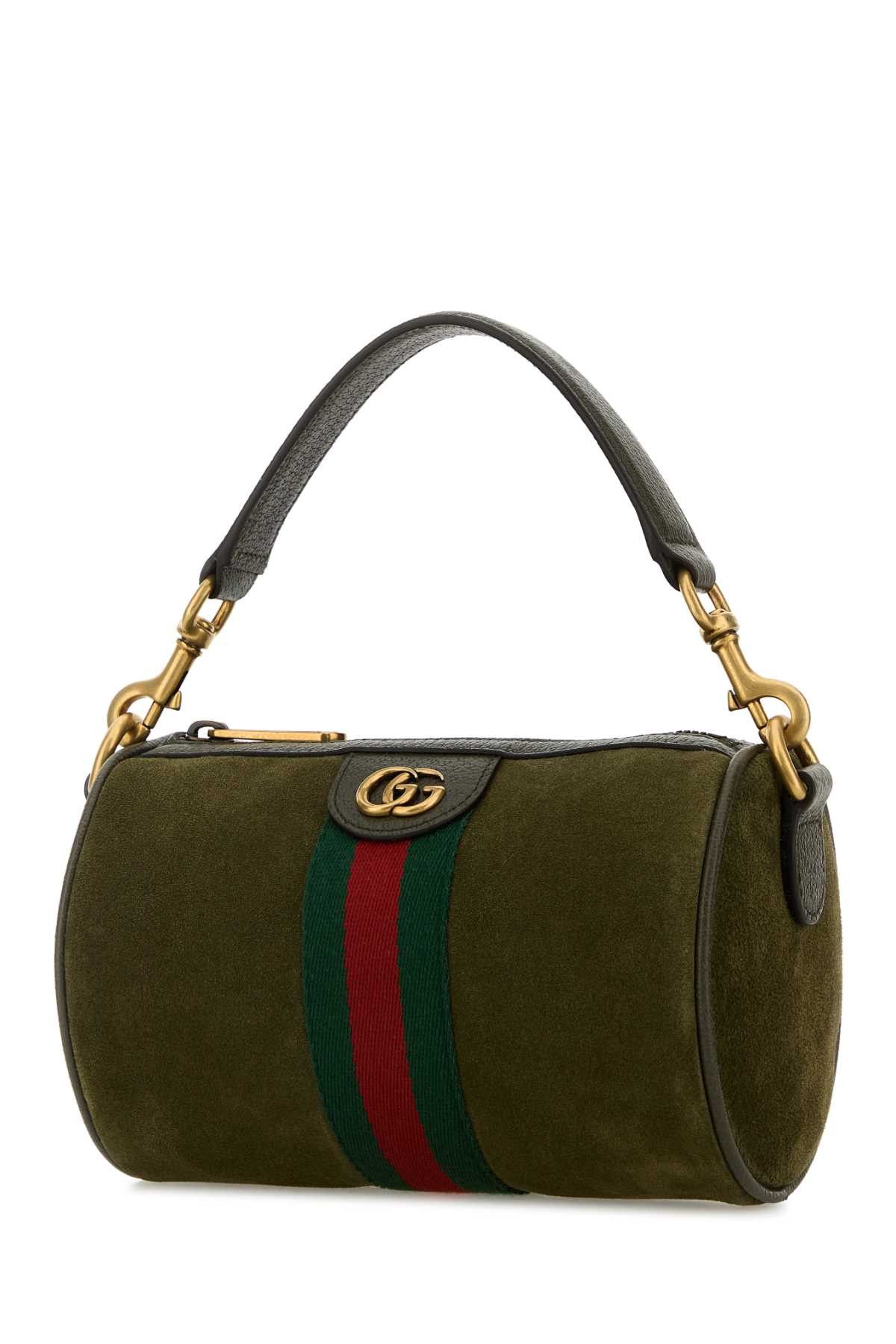 Gucci Olive Green Suede Mini Ophidia Handbag Size ONE SIZE - 2 Thumbnail