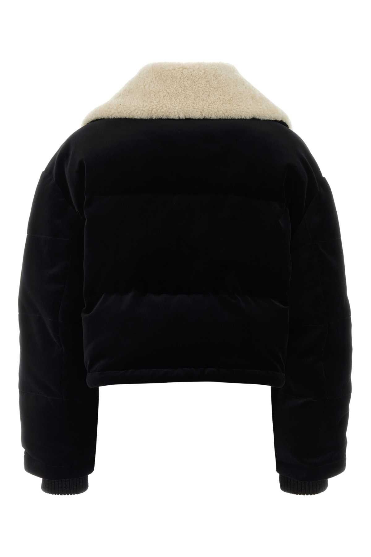 Gucci Black Velvet Padded Jacket Size M / US 6-8 / IT 42-44 - 2 Thumbnail