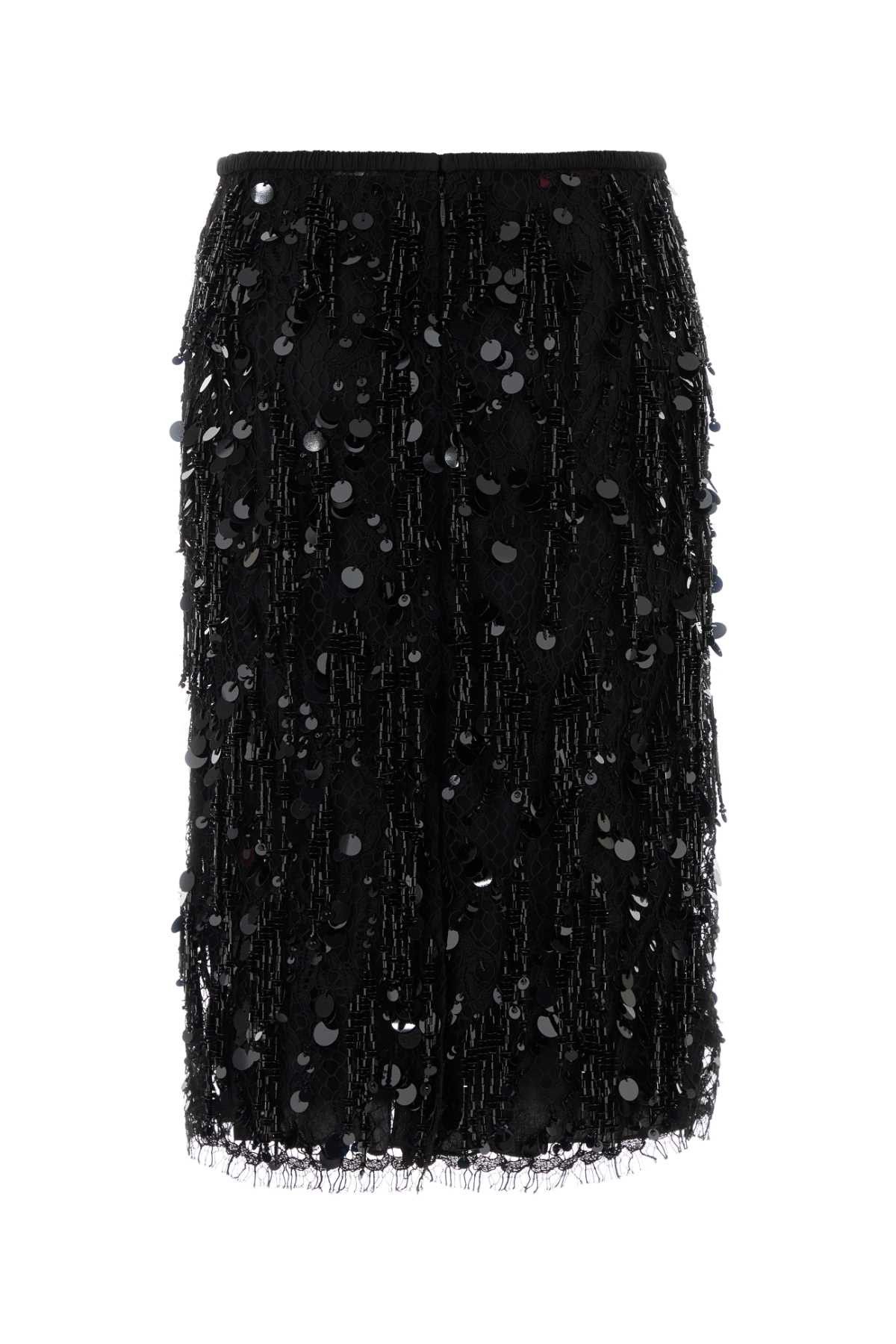 Gucci Black Lace Skirt Size 27" / US 4 / IT 40 - 2 Thumbnail