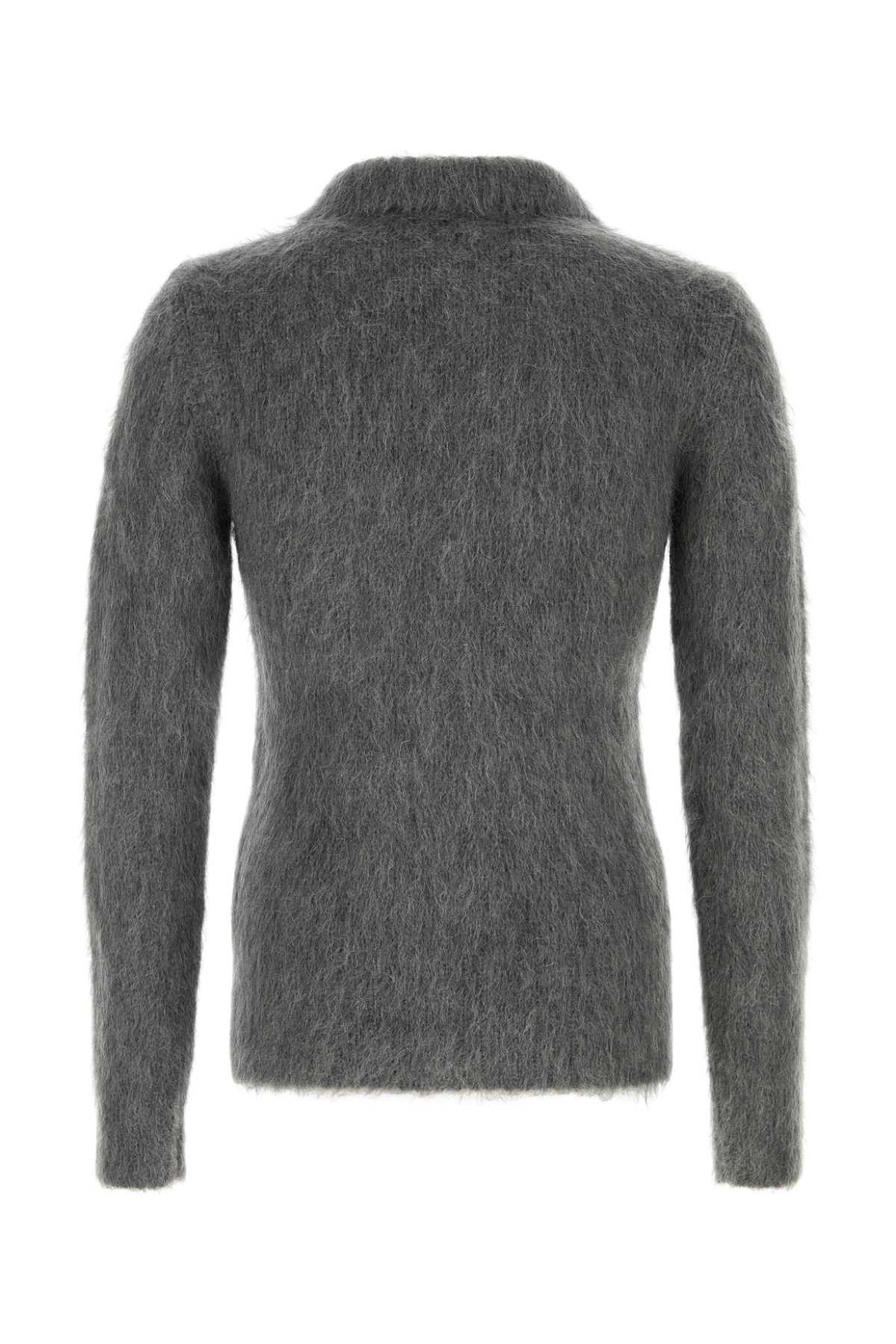 Gucci Grey Mohair Blend Cardigan Size US M / EU 48-50 / 2 - 2 Thumbnail