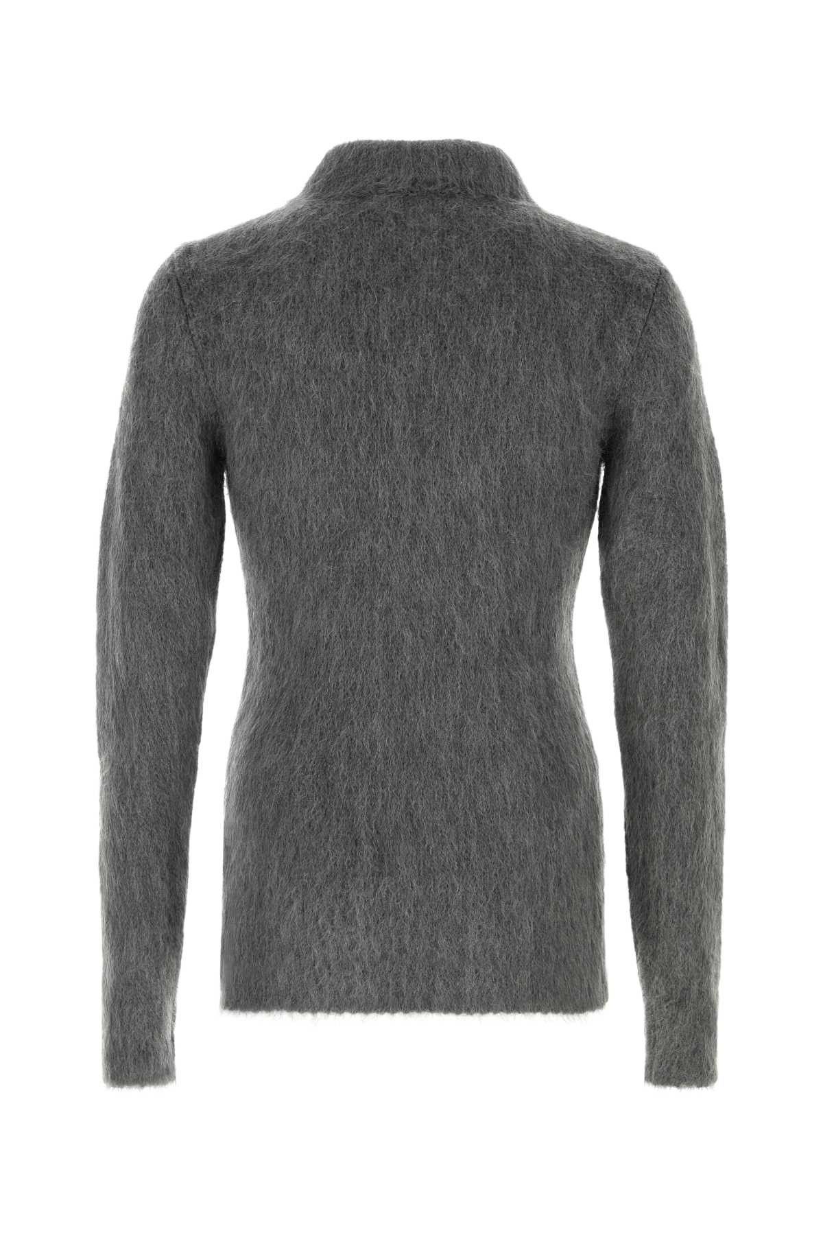 Gucci Grey Mohair Blend Cardigan Size US M / EU 48-50 / 2 - 2 Thumbnail