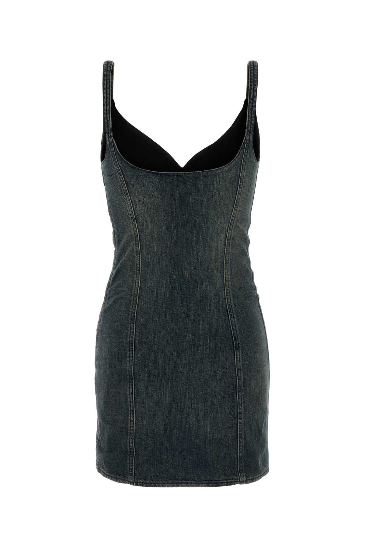 Balenciaga Denim Mini Dress Size M / US 6-8 / IT 42-44 - 2 Thumbnail