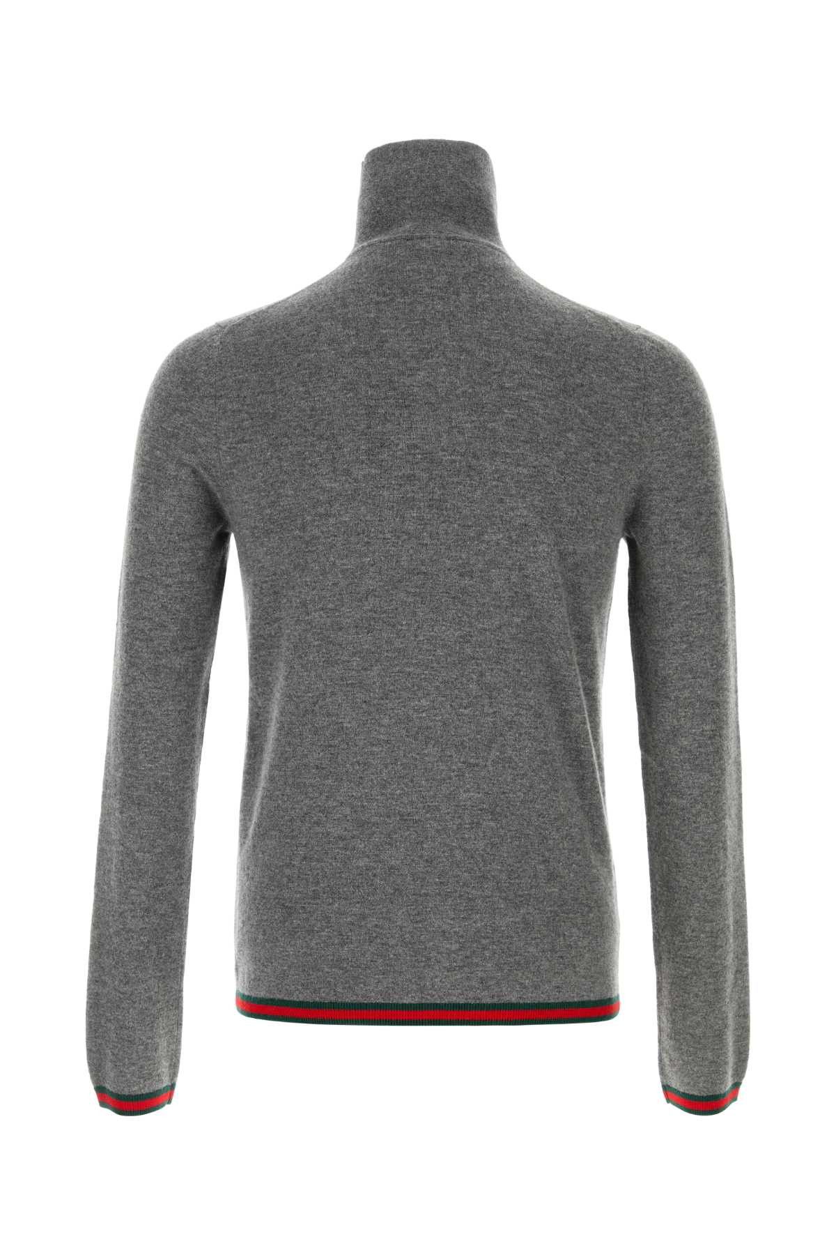 Gucci Grey Cashmere Sweater Size US L / EU 52-54 / 3 - 2 Thumbnail