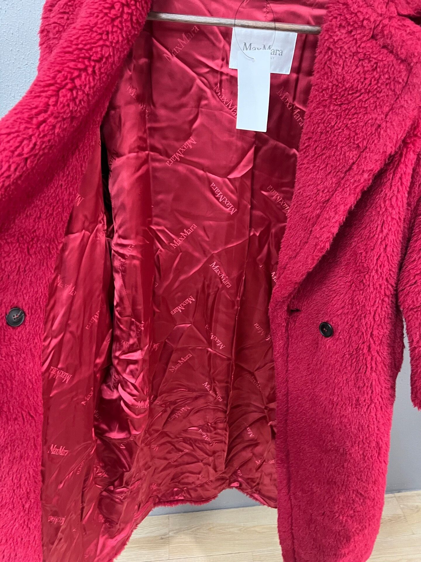Max Mara Maxmara Red Teddy Coat Size S Size S / US 4 / IT 40 - 3 Thumbnail