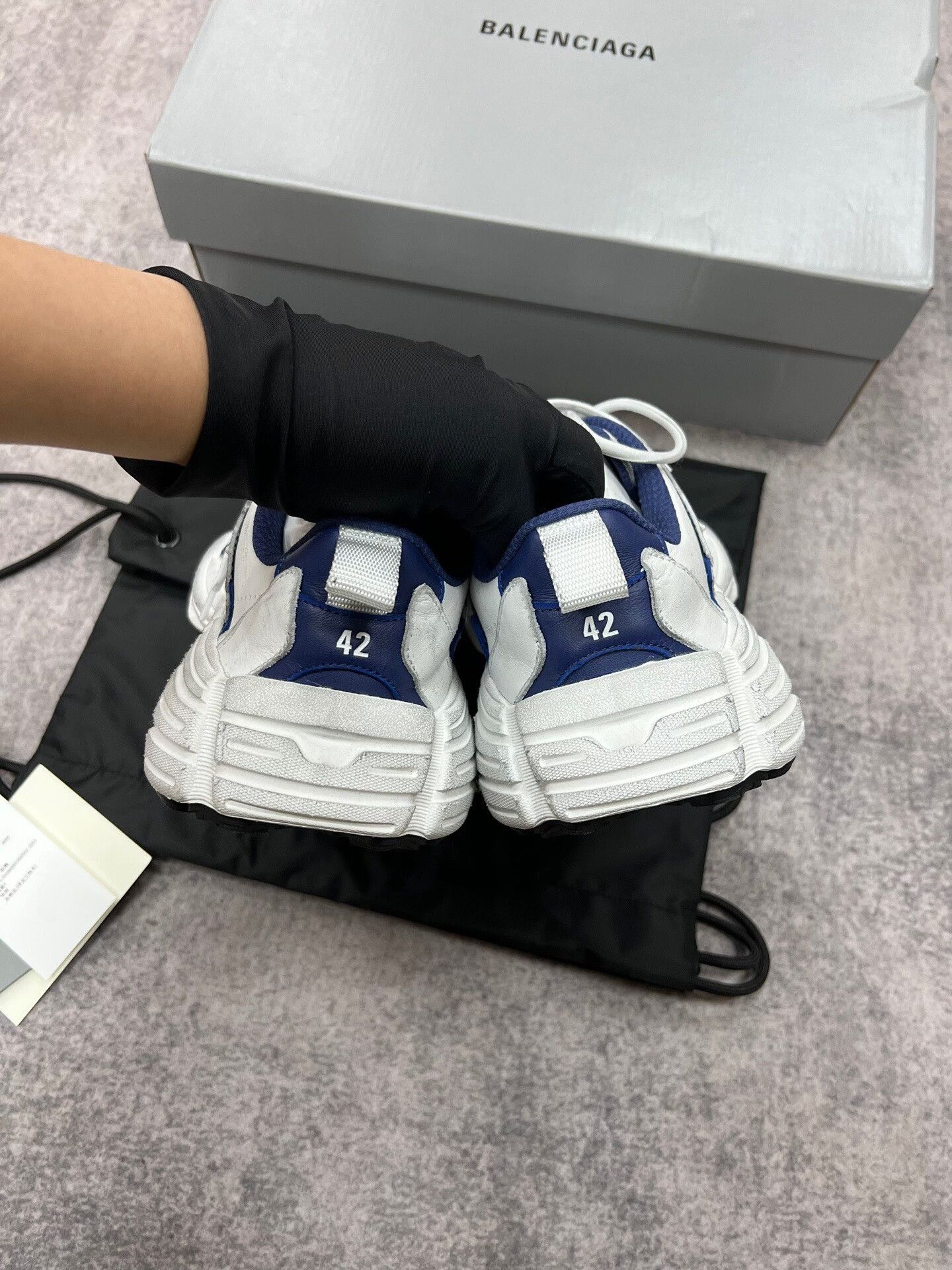Balenciaga balenciaga monday white blue sneakers Size US 10 / EU 43 - 5 Thumbnail