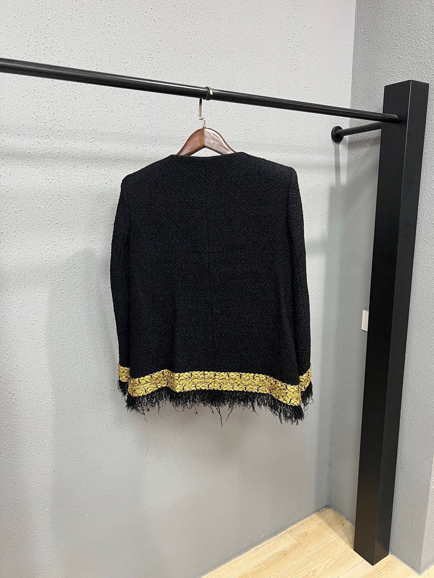 Chanel Chanel Gold Trim Black Jacket Size M / US 6-8 / IT 42-44 - 2 Thumbnail