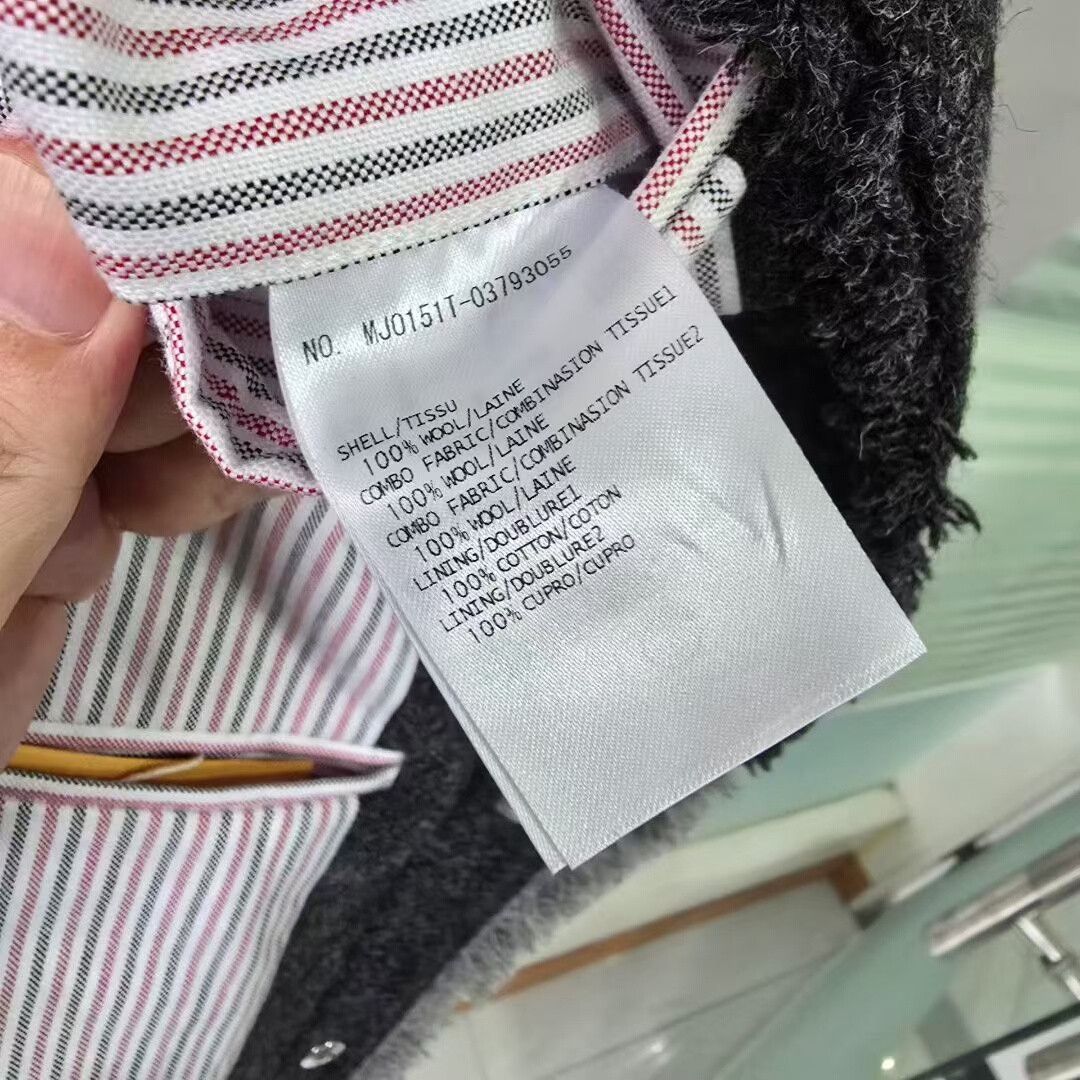 Thom Browne thom browne black gray wool jacket Size US S / EU 44-46 / 1 - 5 Thumbnail