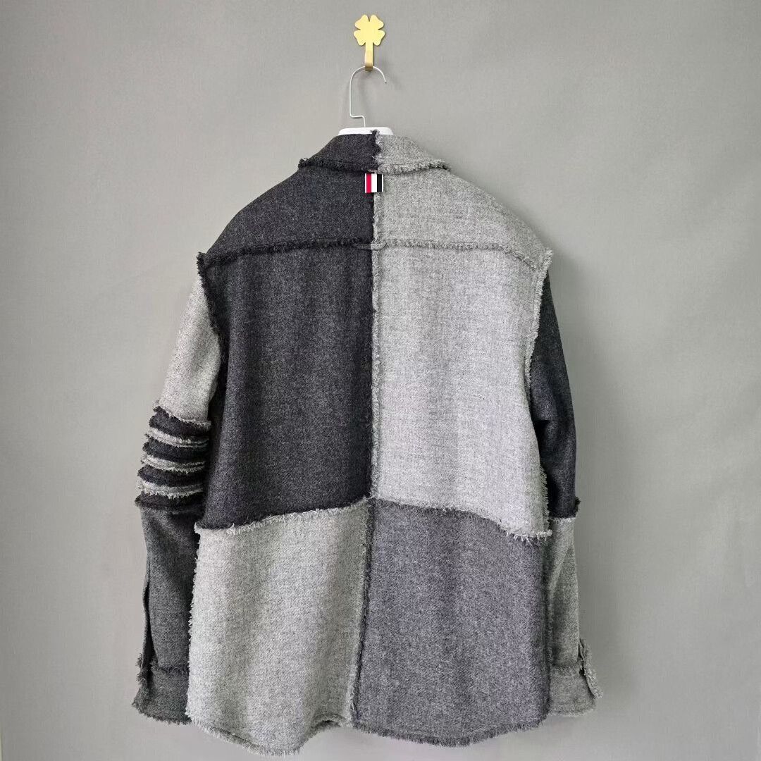 Thom Browne thom browne black gray wool jacket Size US S / EU 44-46 / 1 - 2 Thumbnail