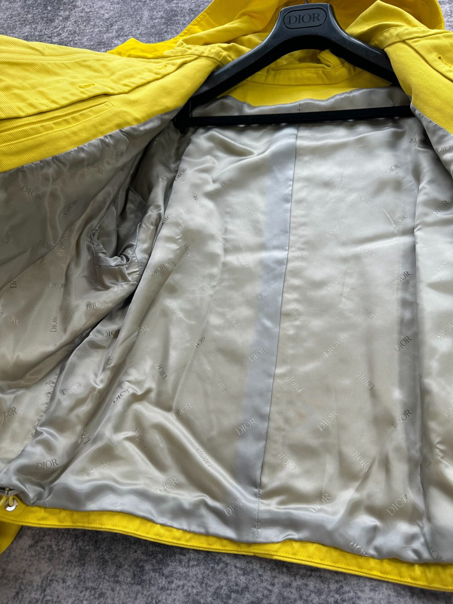 Dior Dior Yellow Hooded Denim Work Jacket Size US L / EU 52-54 / 3 - 5 Thumbnail