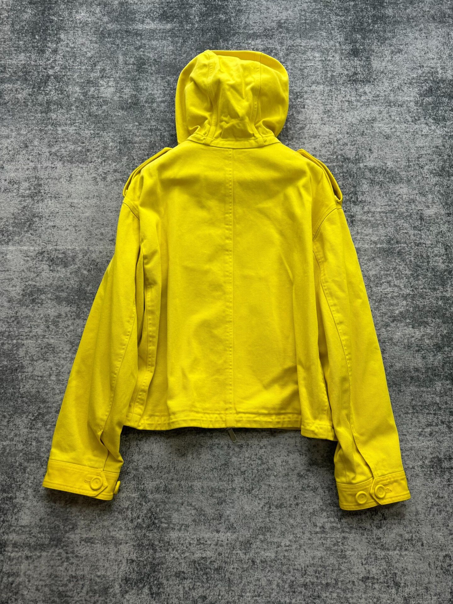 Dior Dior Yellow Hooded Denim Work Jacket Size US L / EU 52-54 / 3 - 2 Thumbnail