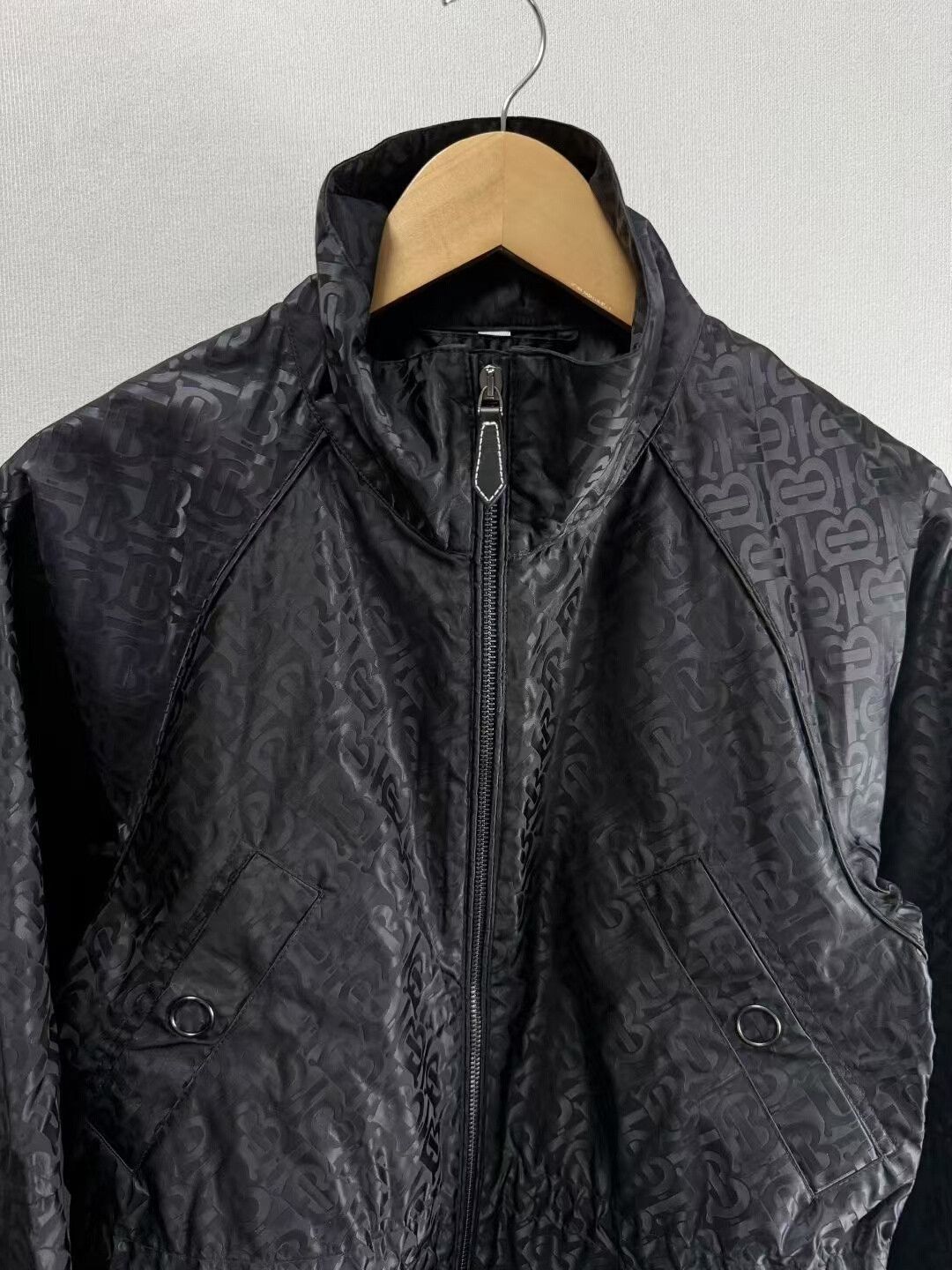 Burberry Burberry Black TB Patterned Waist Nylon Jacket Size XS / US 0-2 / IT 36-38 - 3 Thumbnail