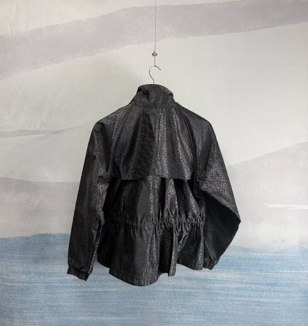 Burberry Burberry Black TB Patterned Waist Nylon Jacket Size XS / US 0-2 / IT 36-38 - 2 Thumbnail