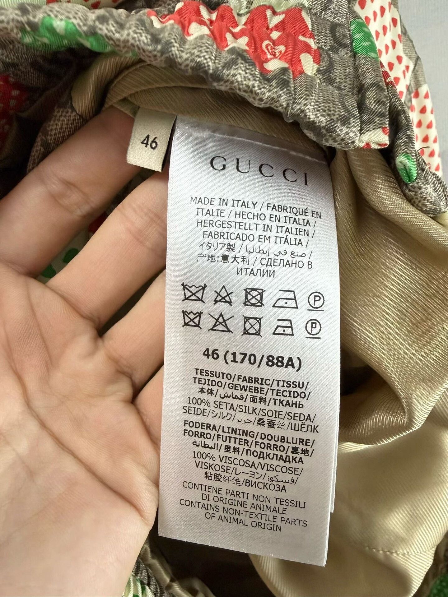 Gucci gucci apple print collared cotton jacket Size US L / EU 52-54 / 3 - 4 Thumbnail