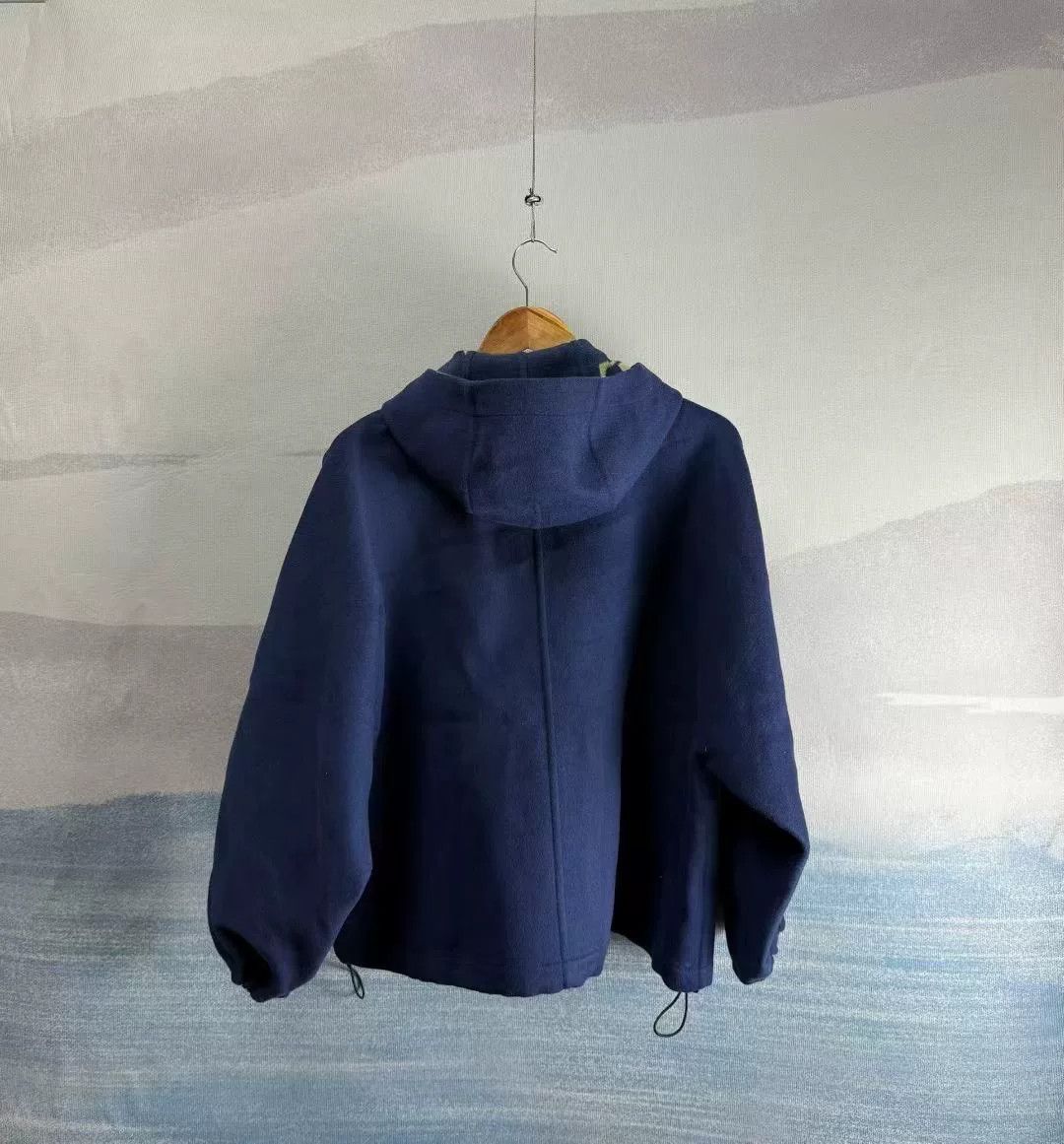Louis Vuitton Louis Vuitton Blue Wool Cape Coat Size S / US 4 / IT 40 - 2 Thumbnail