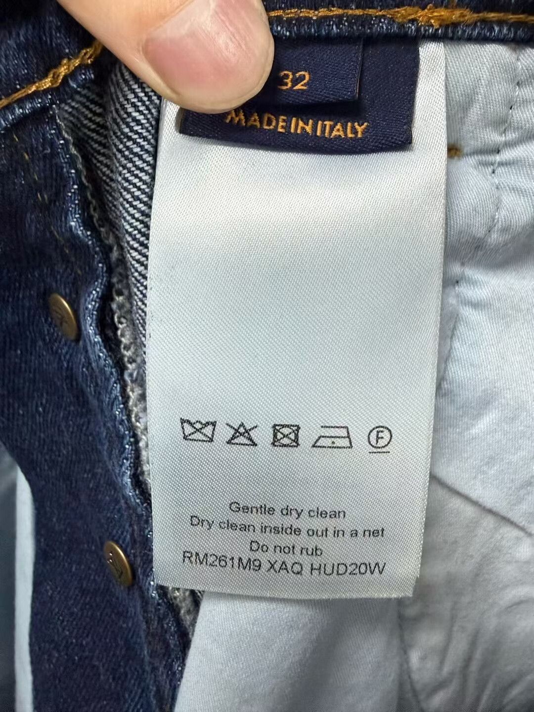 Louis Vuitton louis vuitton blue printed work jeans Size US 32 / EU 48 - 4 Thumbnail