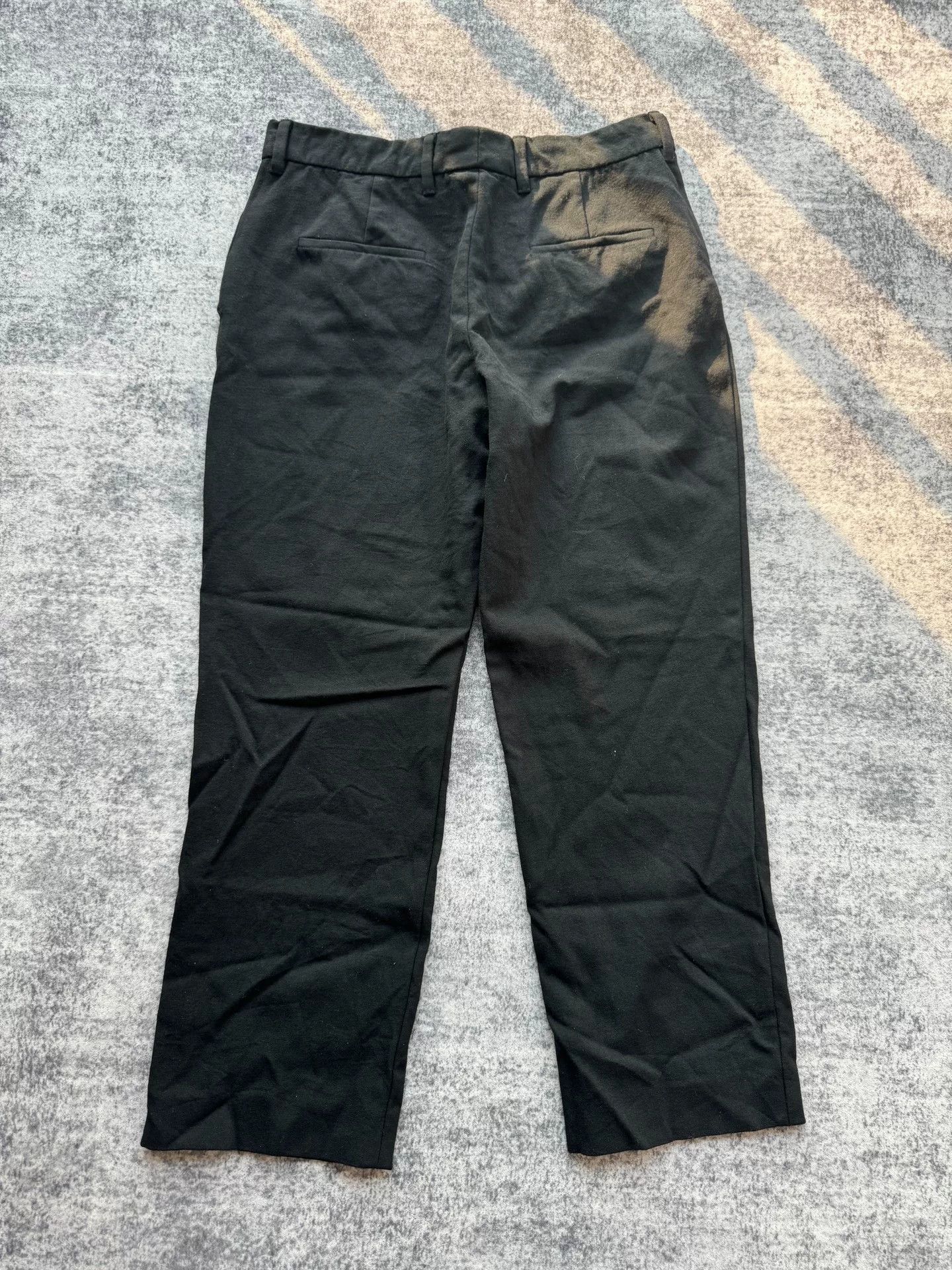 Prada Prada Black Trousers with Triangle Pendant Size US 27 - 2 Thumbnail