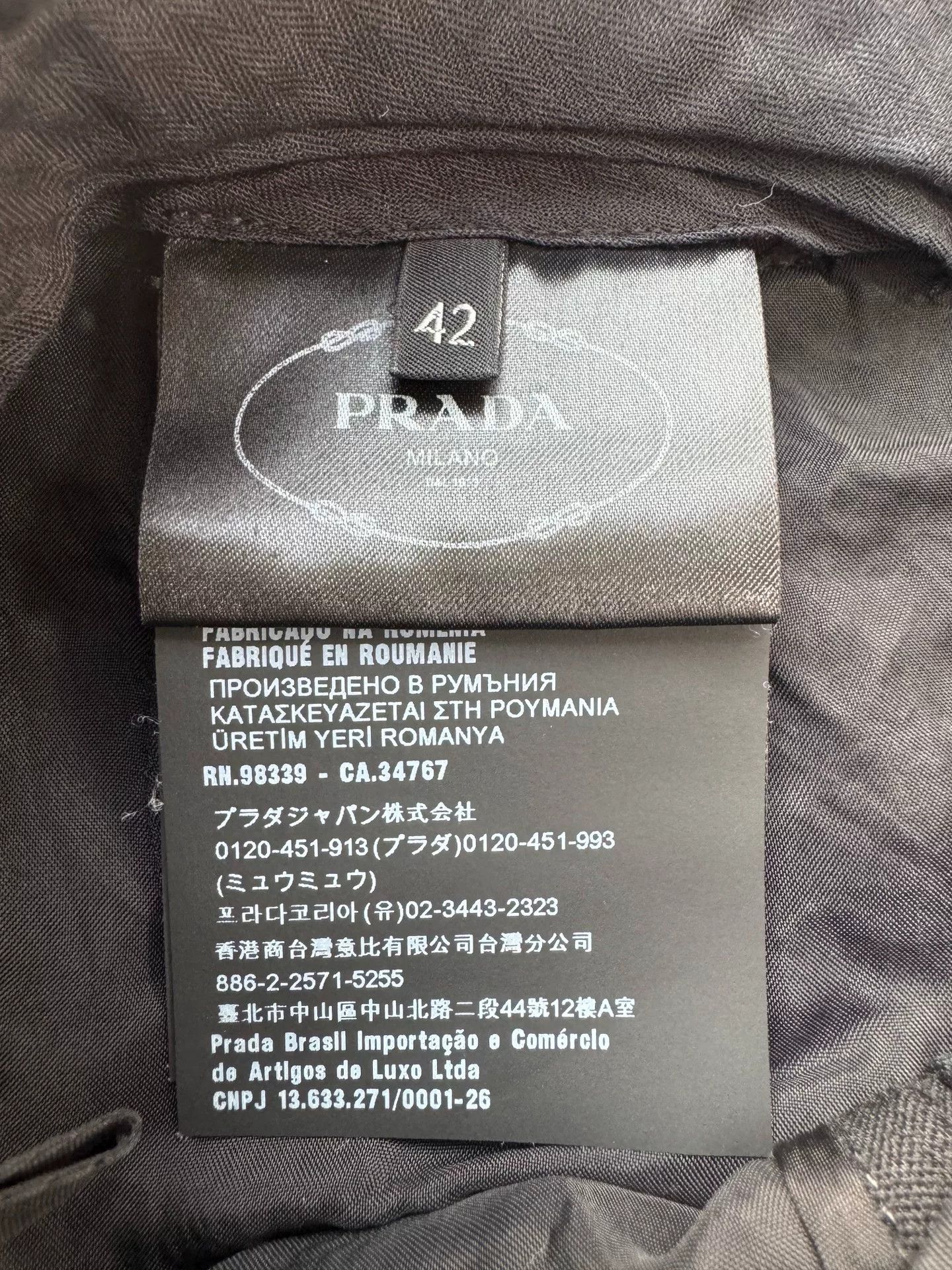 Prada Prada Black Trousers with Triangle Pendant Size US 27 - 5 Thumbnail