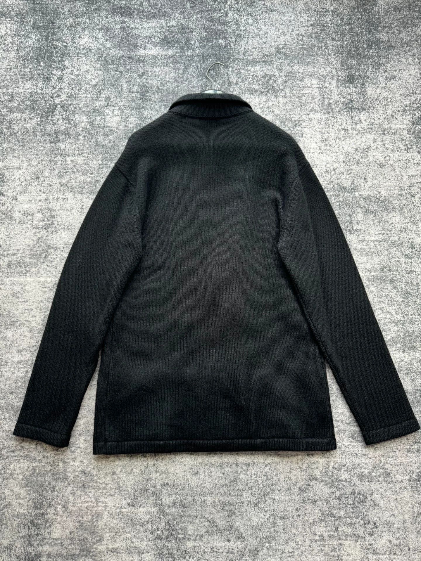 Dolce & Gabbana D&G Black Crown Bee Embroidered Cashmere Cardigan Size US L / EU 52-54 / 3 - 2 Thumbnail