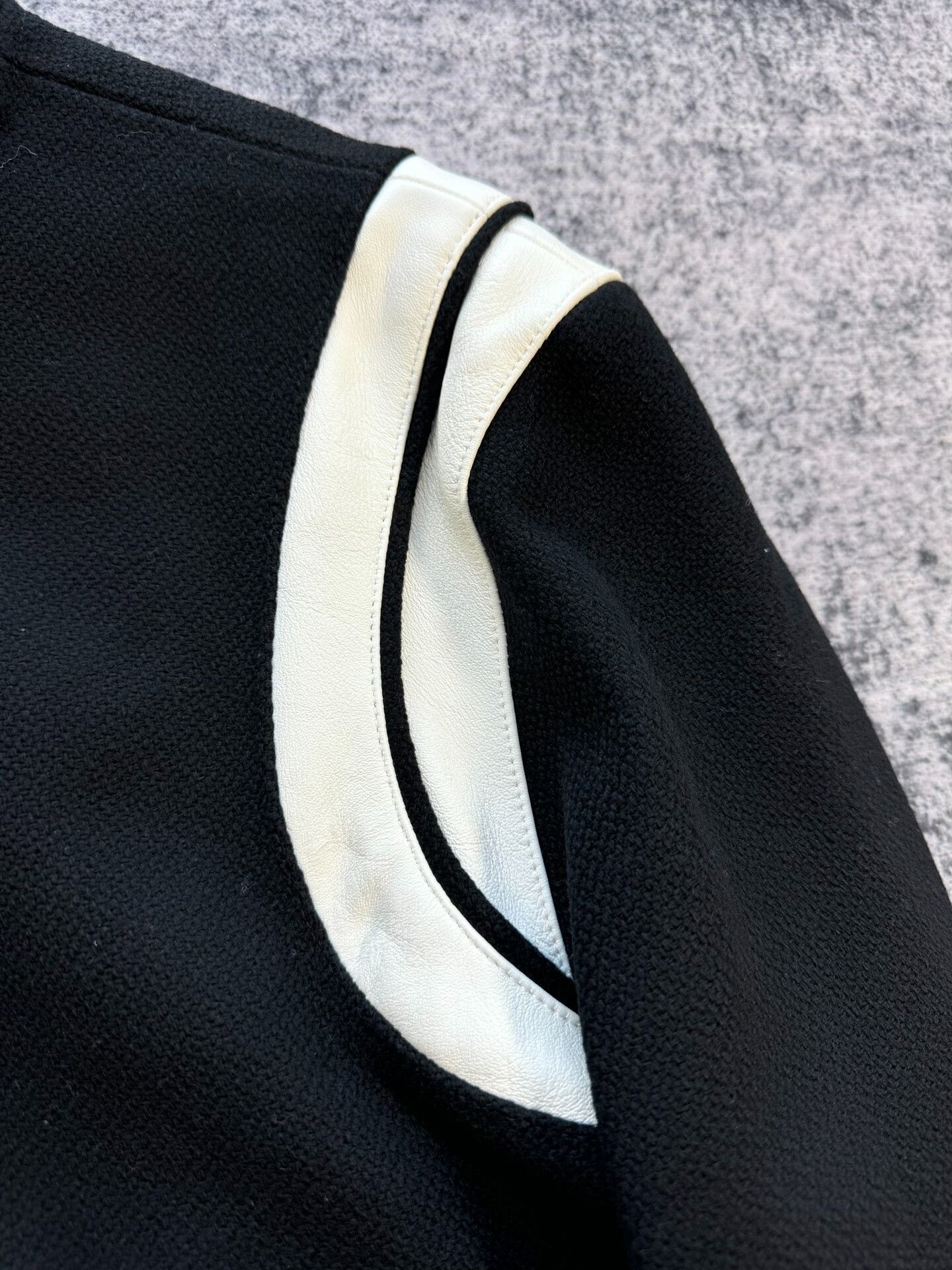 Saint Laurent Paris Saint Laurent Black and White Baseball Jacket Size US L / EU 52-54 / 3 - 4 Thumbnail
