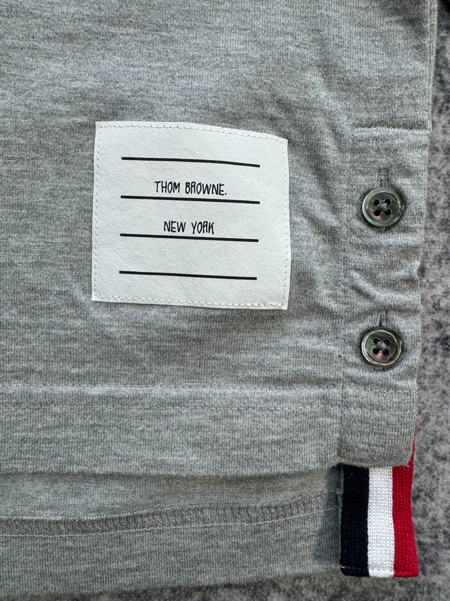 Thom Browne thom browne gray sweatshirt with logo detail Size US L / EU 52-54 / 3 - 5 Thumbnail