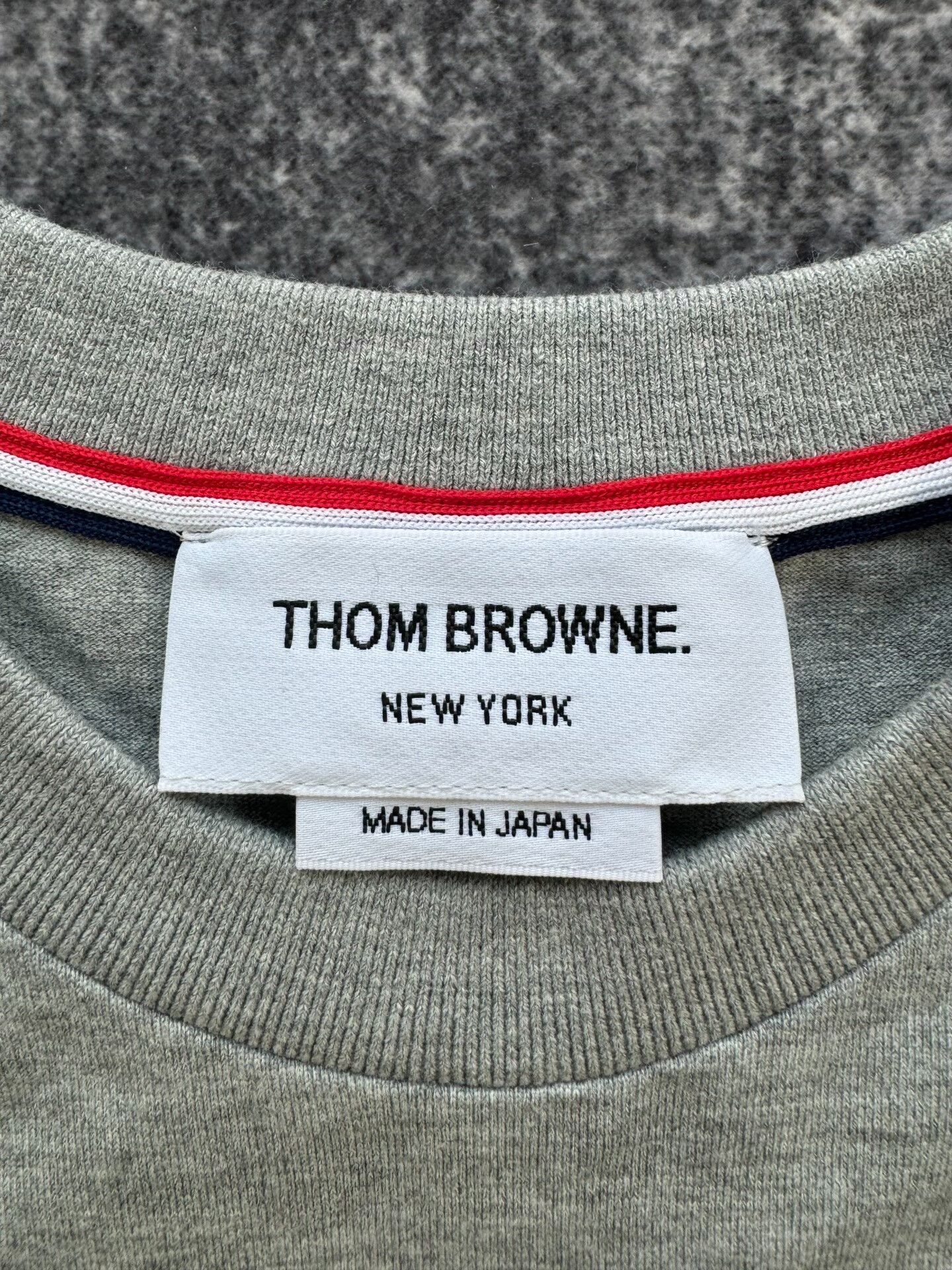 Thom Browne thom browne gray sweatshirt with logo detail Size US L / EU 52-54 / 3 - 3 Thumbnail