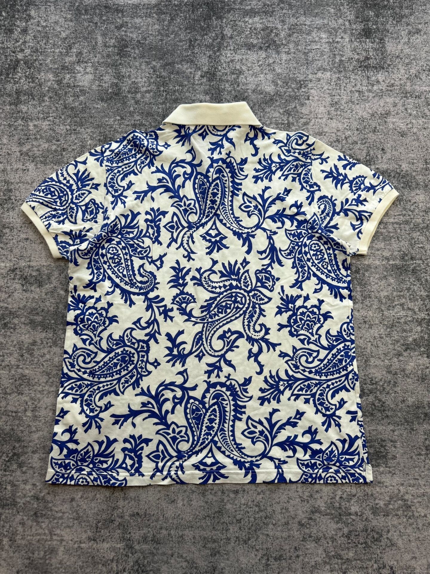 Etro etro blue island print polo shirt Size US L / EU 52-54 / 3 - 2 Thumbnail