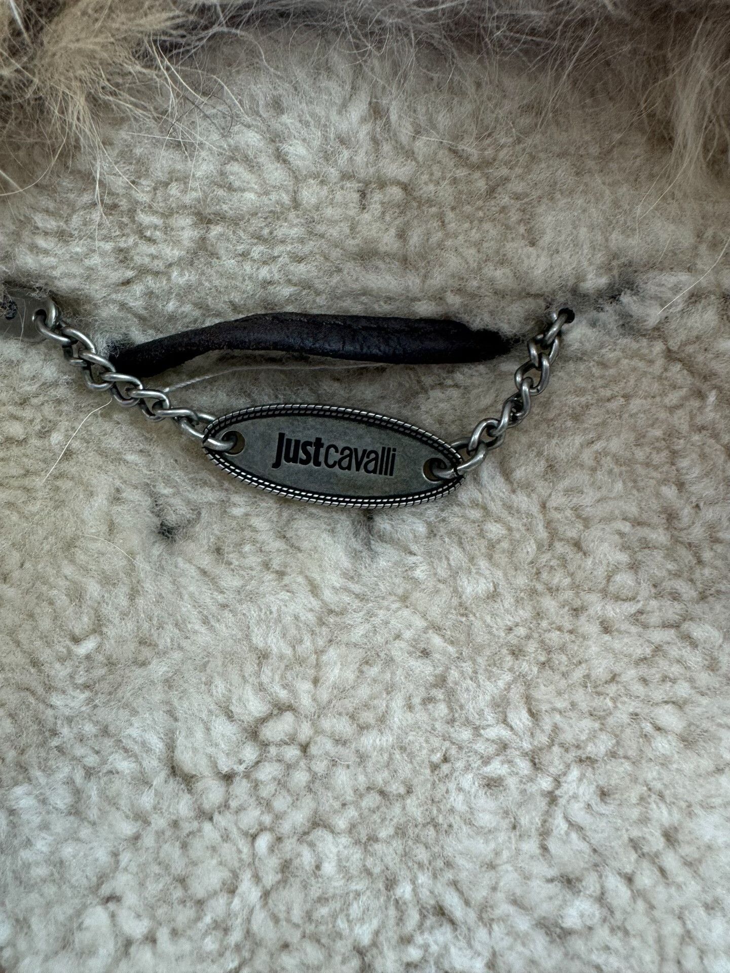 Just Cavalli Jus Cavalli Fur Collar Shearling Coat Size US XXL / EU 58 / 5 - 7 Thumbnail