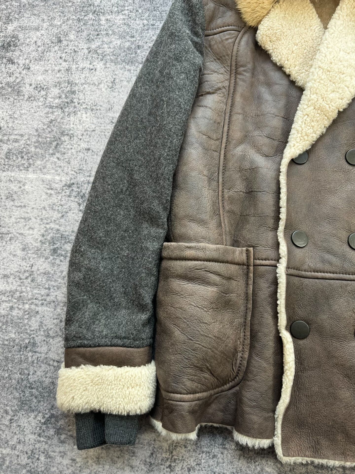 Just Cavalli Jus Cavalli Fur Collar Shearling Coat Size US XXL / EU 58 / 5 - 4 Thumbnail