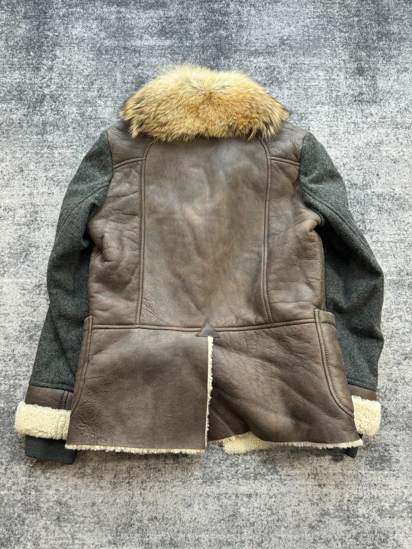 Just Cavalli Jus Cavalli Fur Collar Shearling Coat Size US XXL / EU 58 / 5 - 2 Thumbnail