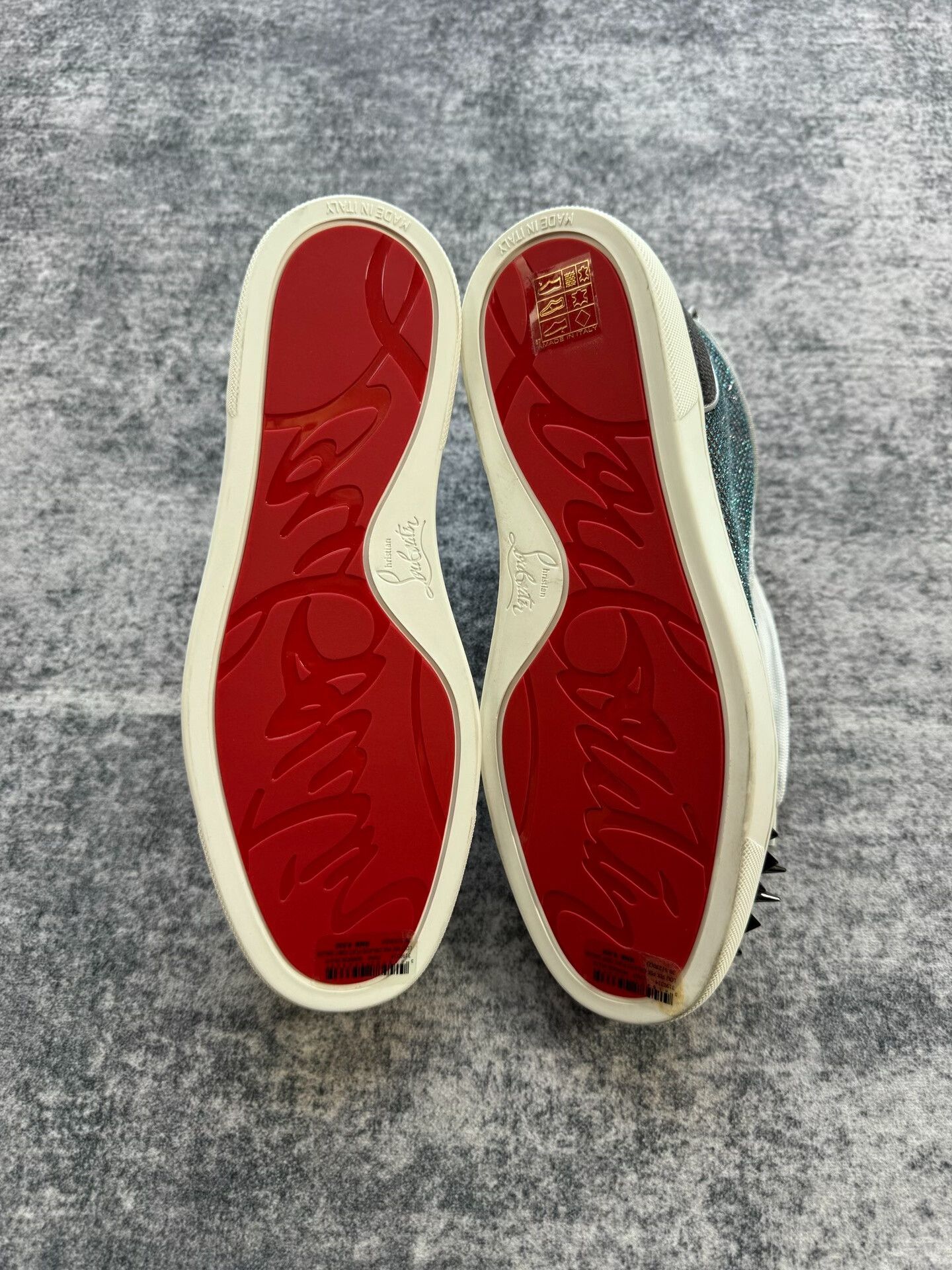 Christian Louboutin Christian Louboutin High-Top Sneakers with Studs Size US 8.5 / IT 38.5 - 6 Thumbnail