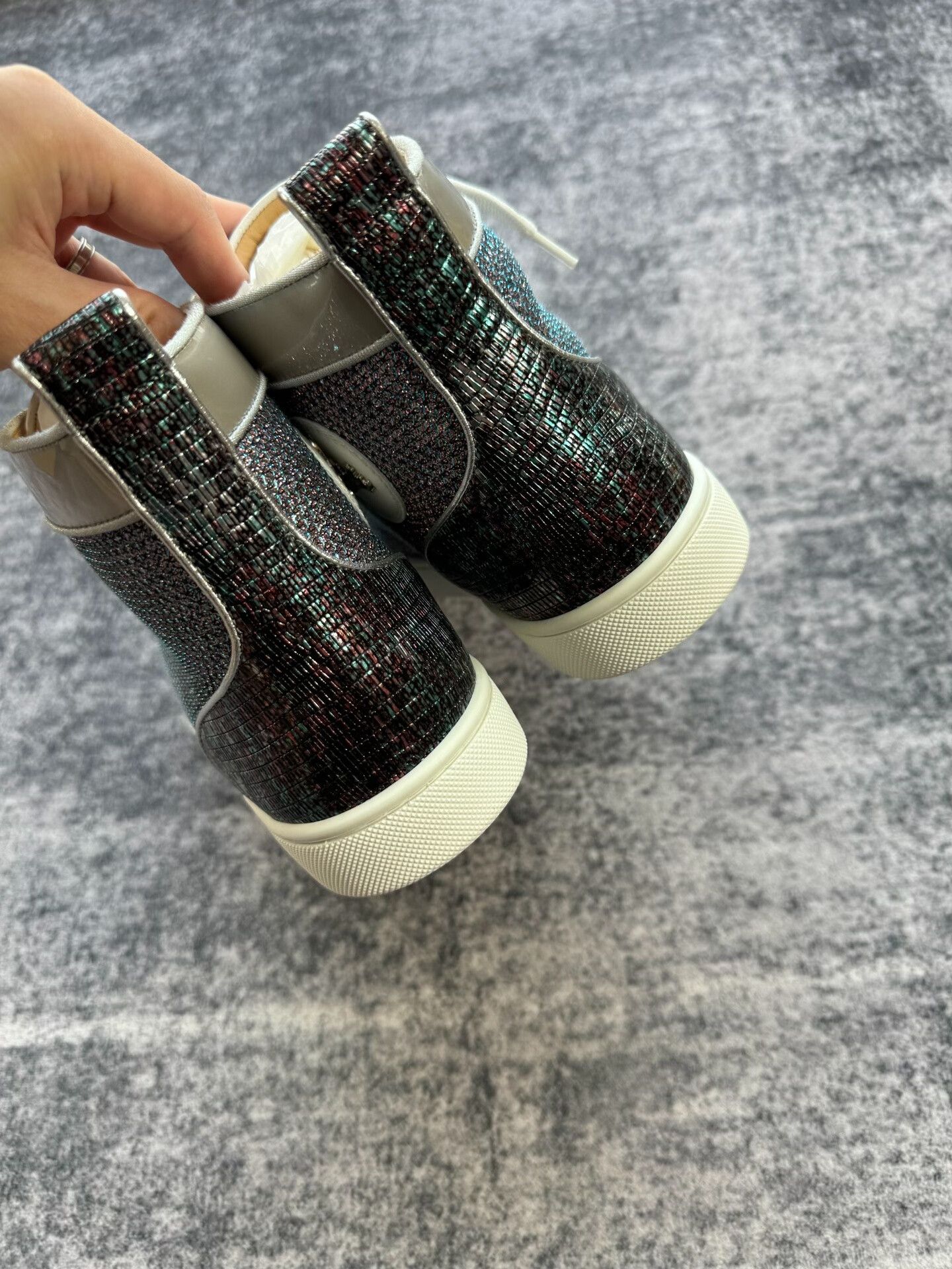Christian Louboutin Christian Louboutin High-Top Sneakers with Studs Size US 8.5 / IT 38.5 - 5 Thumbnail