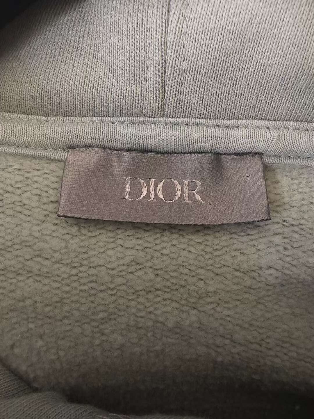 Dior dior mint green 47 embroidered hoodie Size US XXL / EU 58 / 5 - 3 Thumbnail