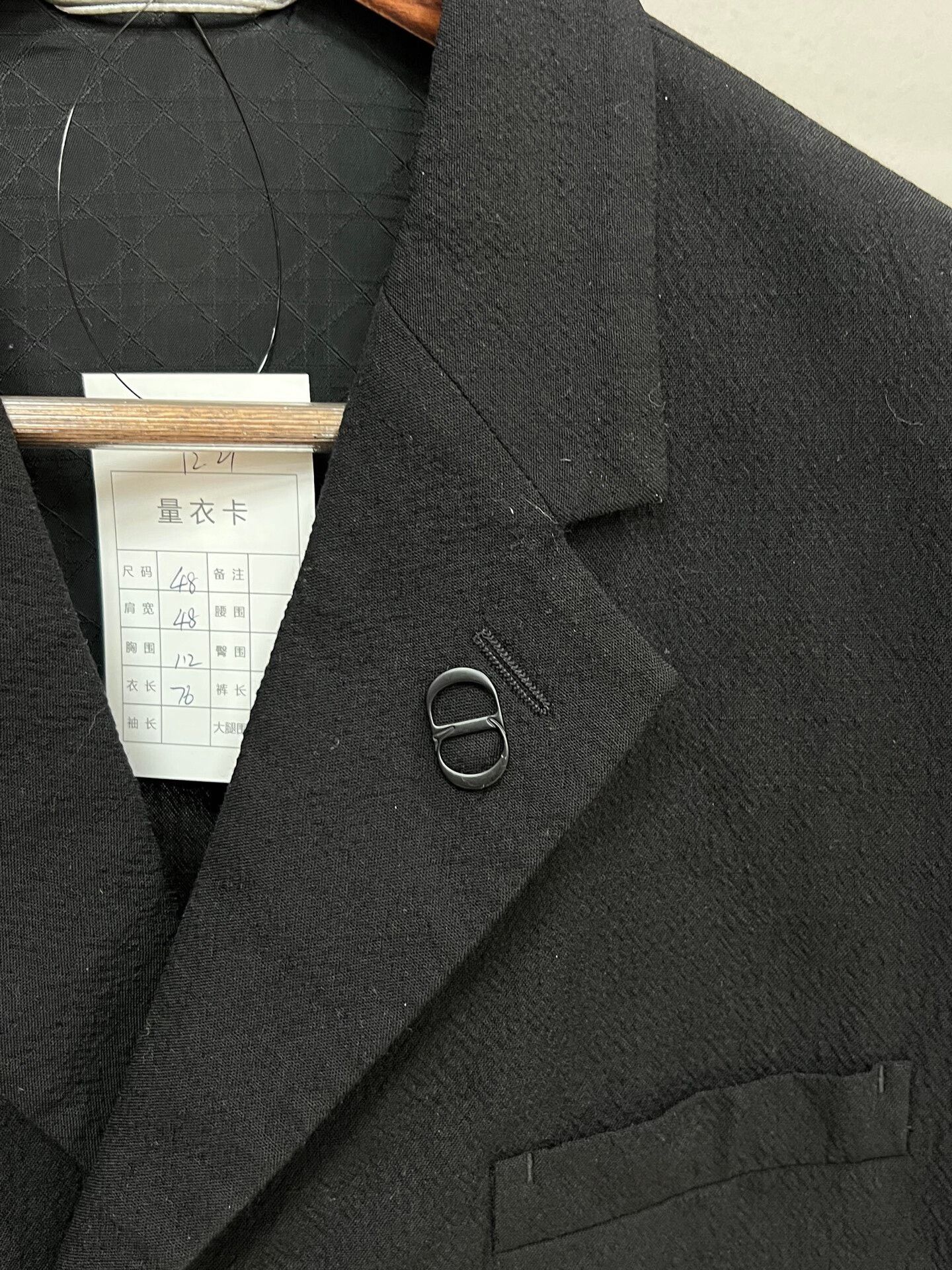 Dior dior black cd logo wool blazer Size US L / EU 52-54 / 3 - 3 Thumbnail