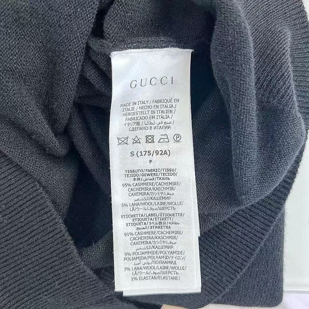 Gucci black high-neck cashmere sweater by gucci Size US S / EU 44-46 / 1 - 4 Thumbnail
