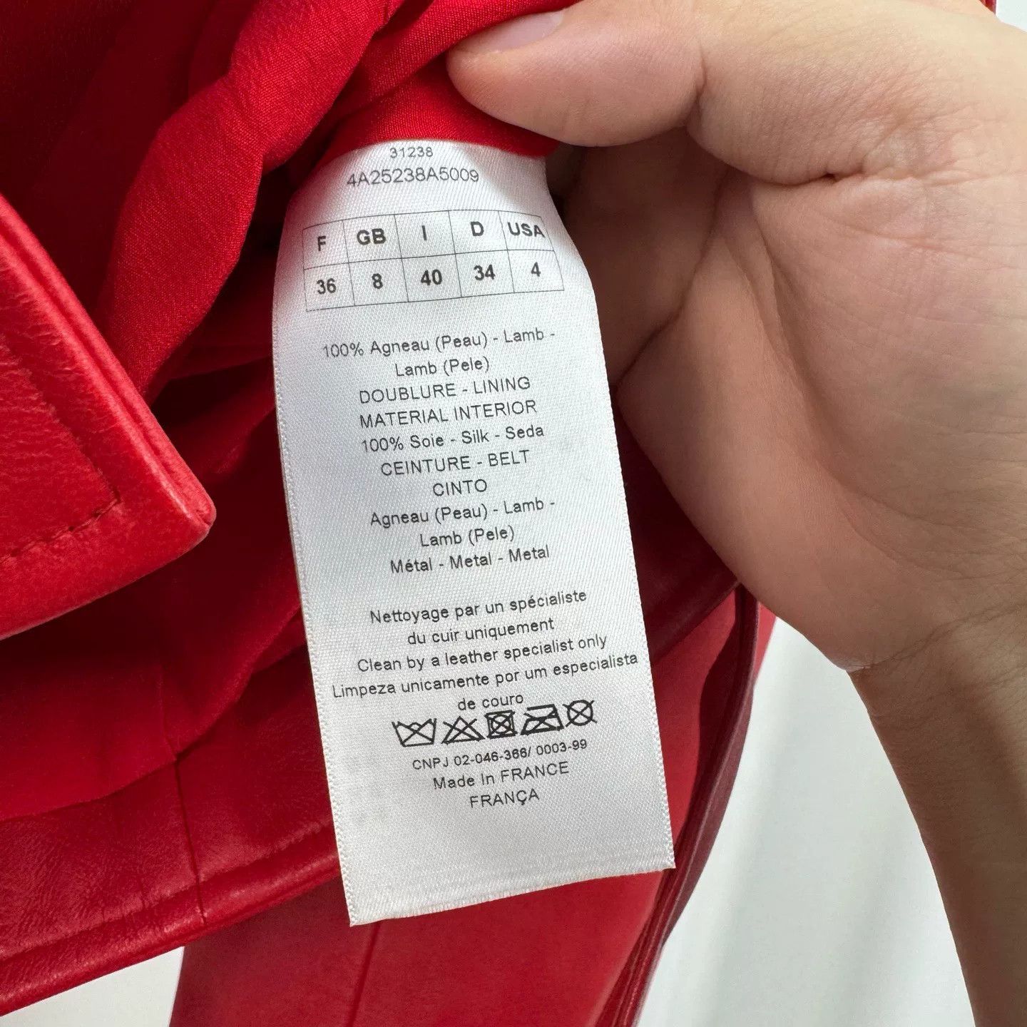 Dior red quilted multi-zip biker leather jacket Size S / US 4 / IT 40 - 6 Thumbnail