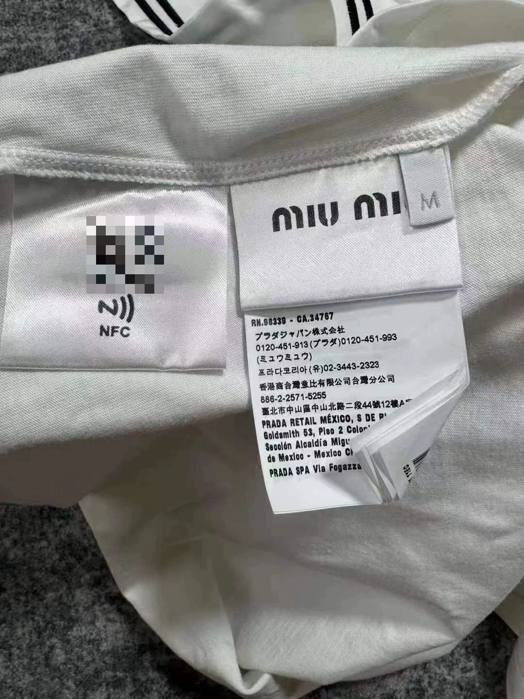 Miu Miu Miu Miu White Sailor Collar Short Sleeve Top Size M / US 6-8 / IT 42-44 - 5 Thumbnail