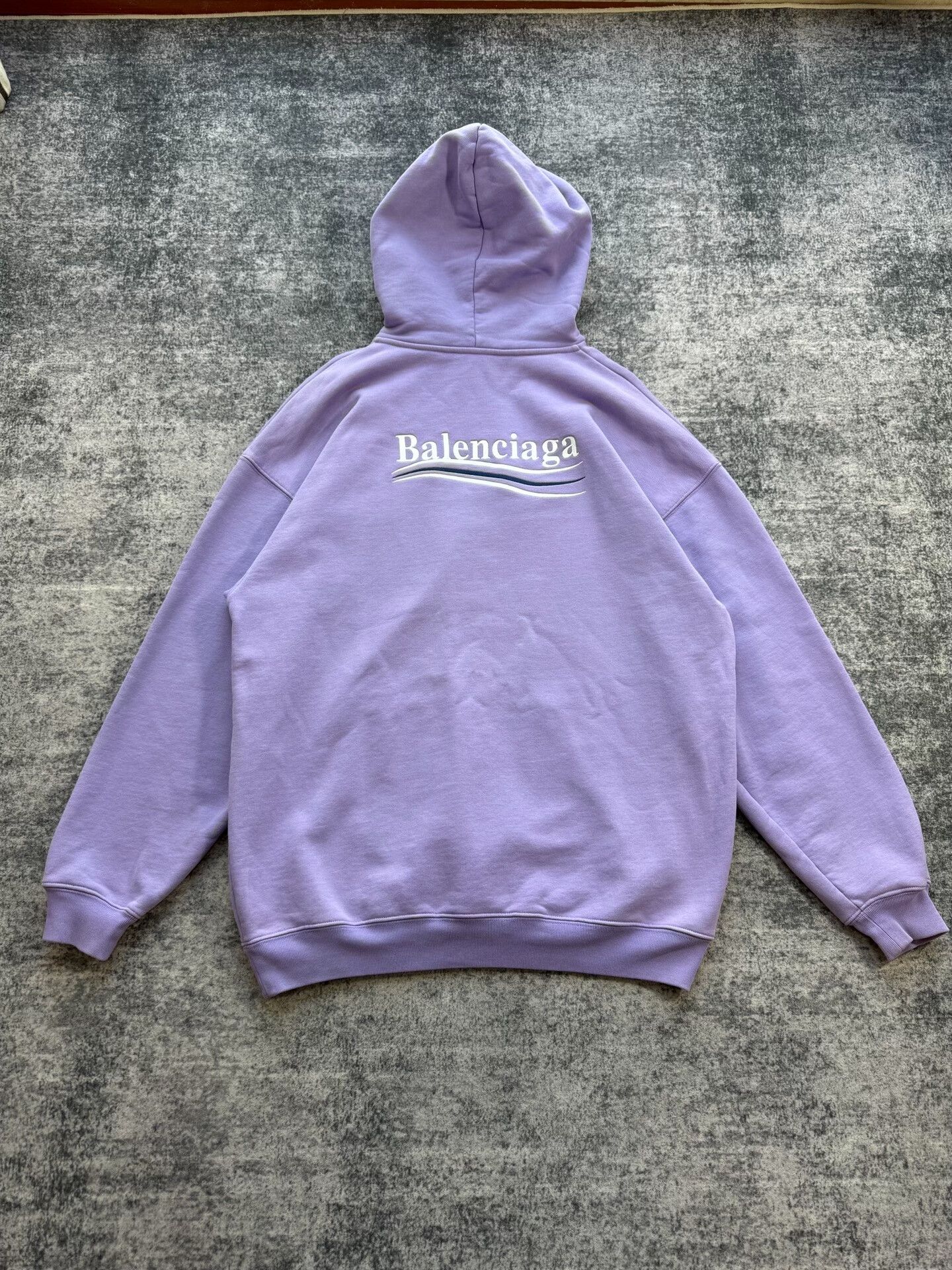 Balenciaga balenciaga lilac logo embroidered hoodie Size US S / EU 44-46 / 1 - 2 Thumbnail