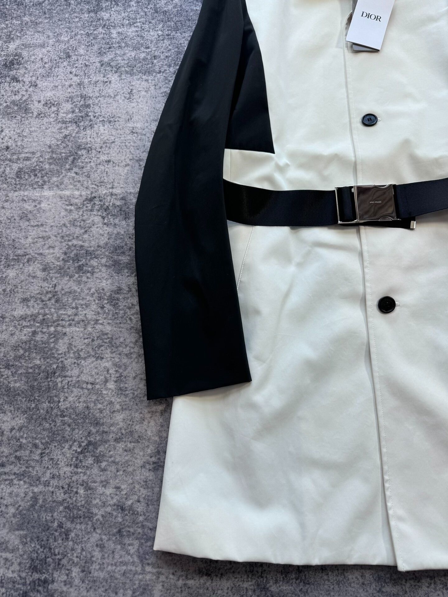 Dior Dior Black and White Color Block Trench Coat Size XL / US 12-14 / IT 48-50 - 5 Thumbnail
