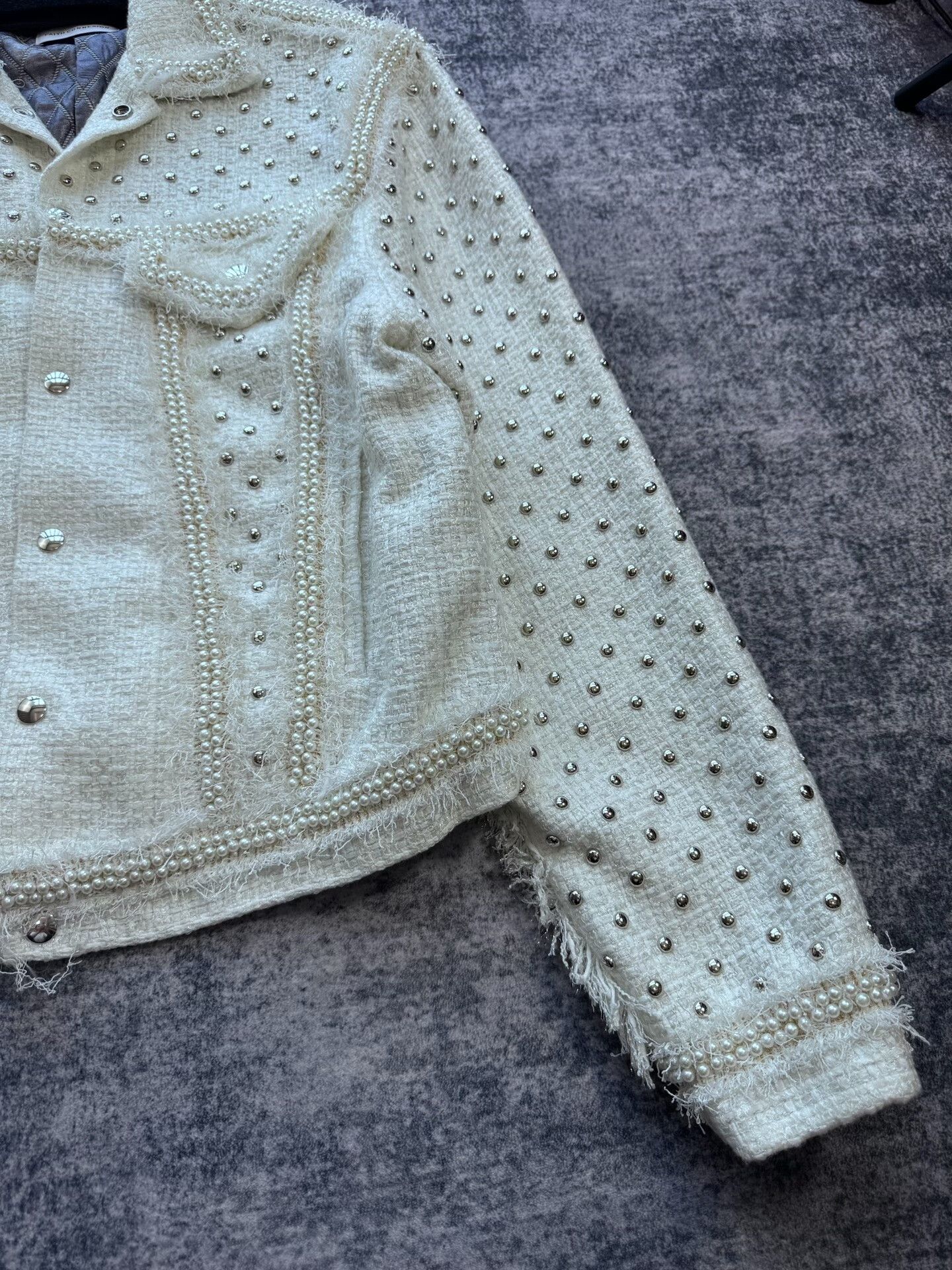 Faith Connexion Faith Connexion Pearl Embellished Jacket Size M / US 6-8 / IT 42-44 - 4 Thumbnail