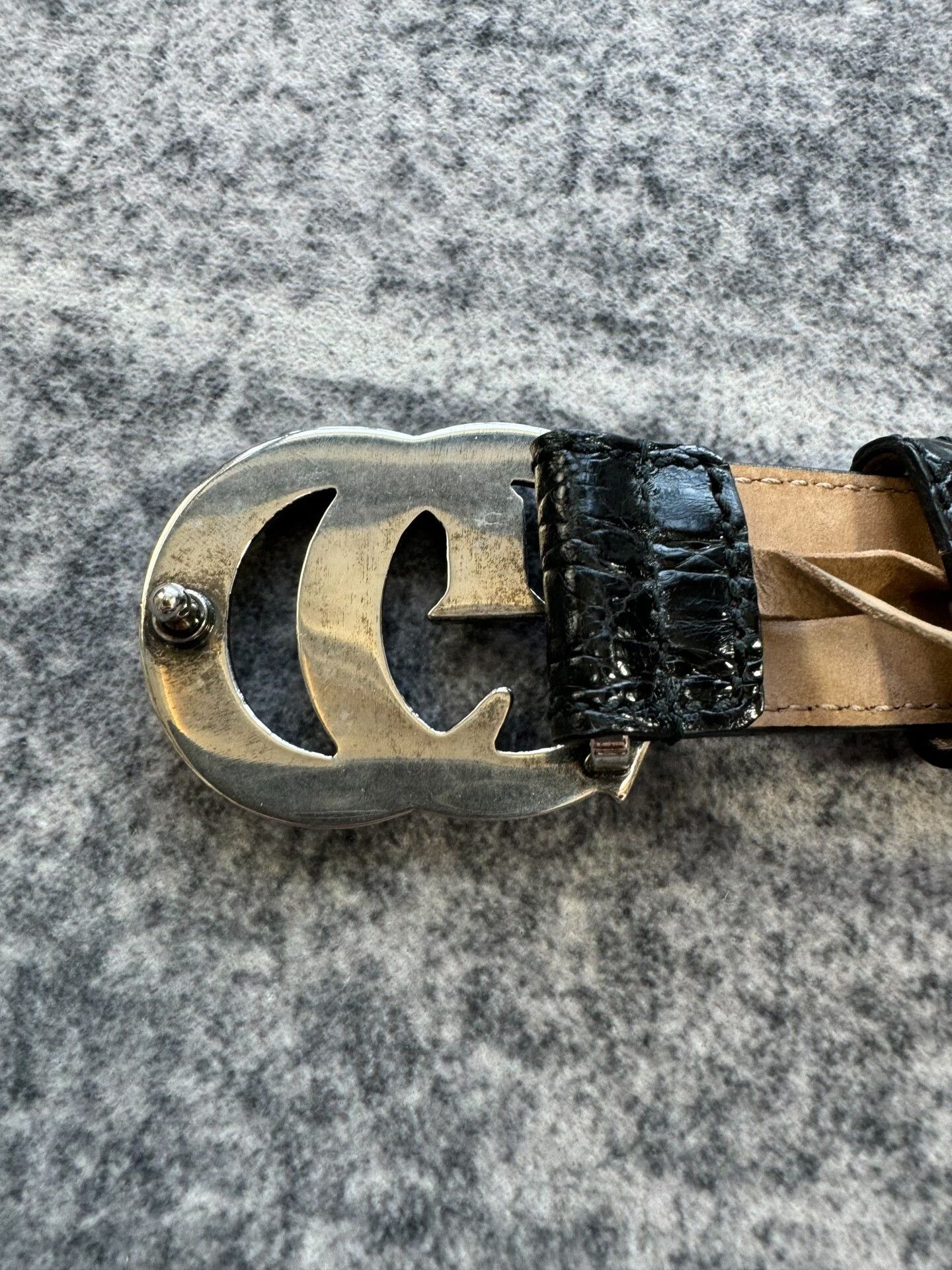 Gucci gucci crocodile leather belt with silver buckle Size ONE SIZE - 6 Thumbnail